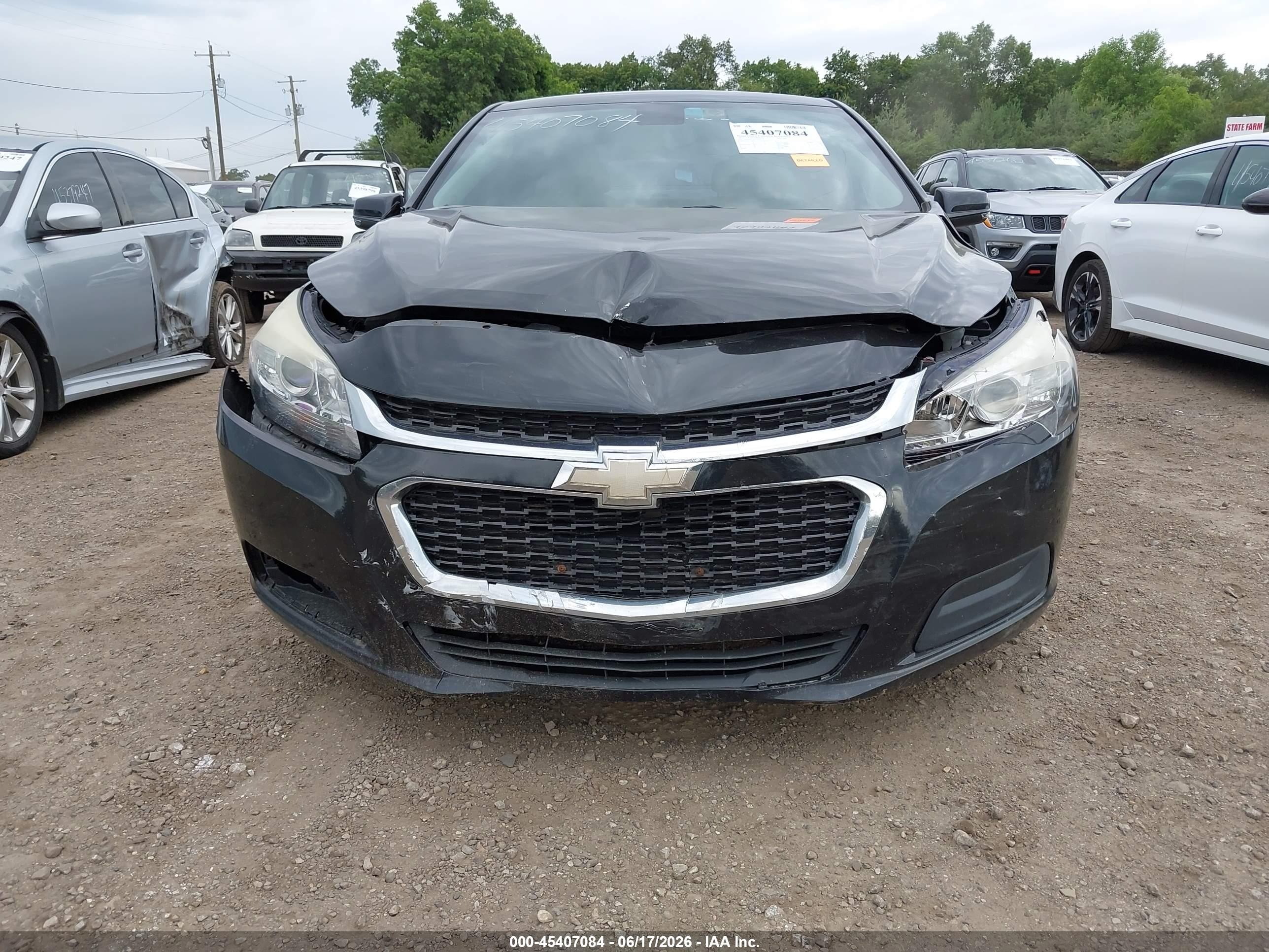 2015 Chevrolet Malibu 1lt Black vin: 1G11C5SL4FF276177