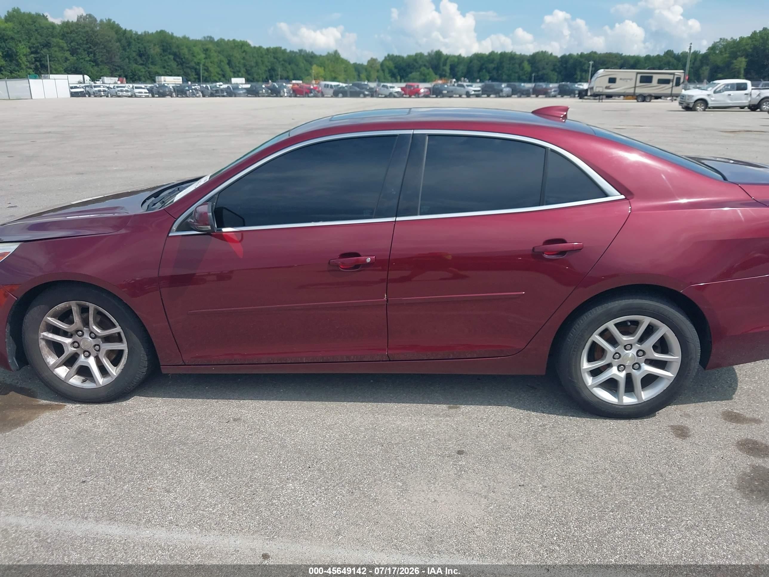 2015 Chevrolet Malibu 1lt Бордовый vin: 1G11C5SL4FF298406