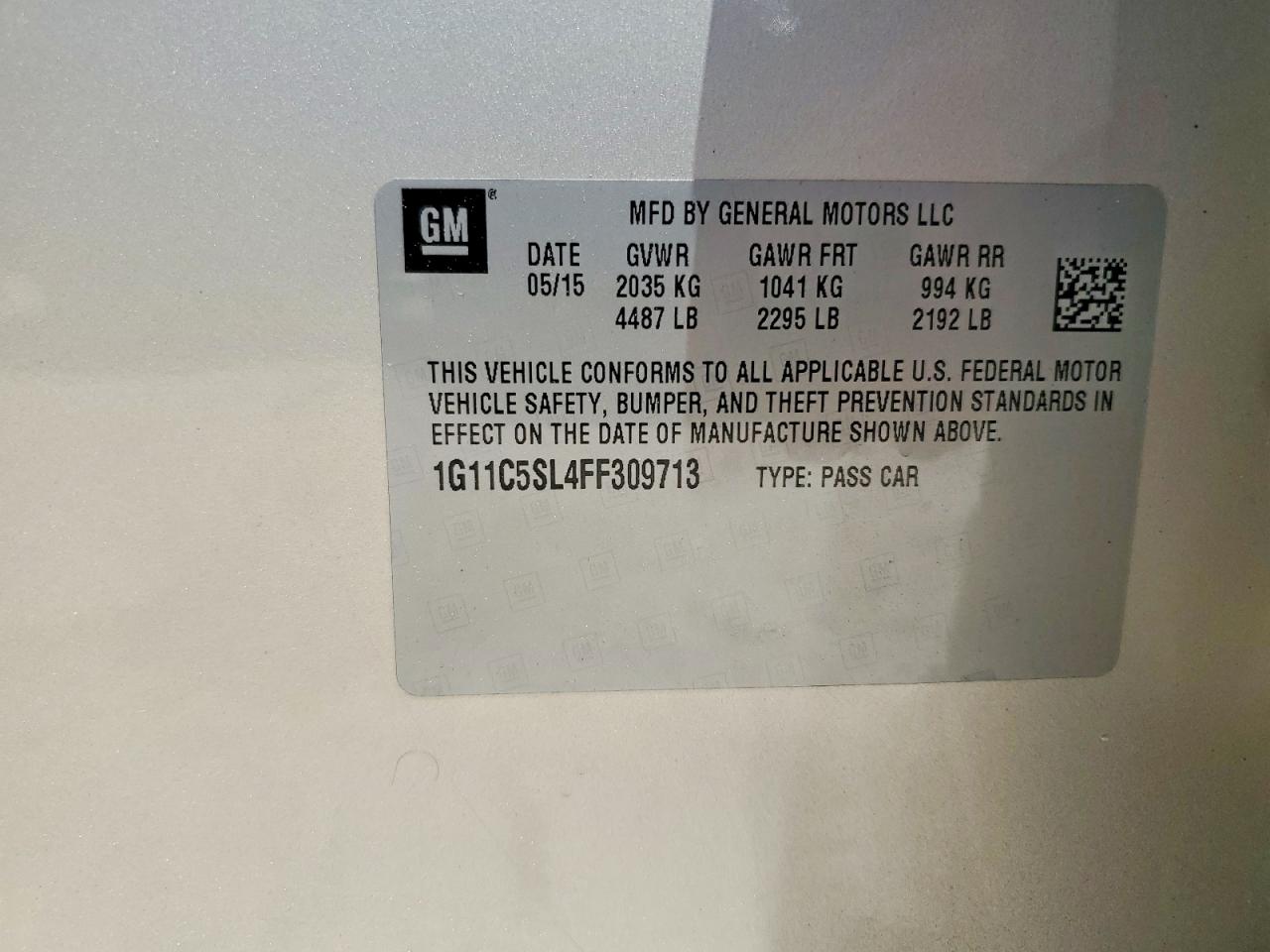 2015 Chevrolet Malibu 1lt Золотой vin: 1G11C5SL4FF309713