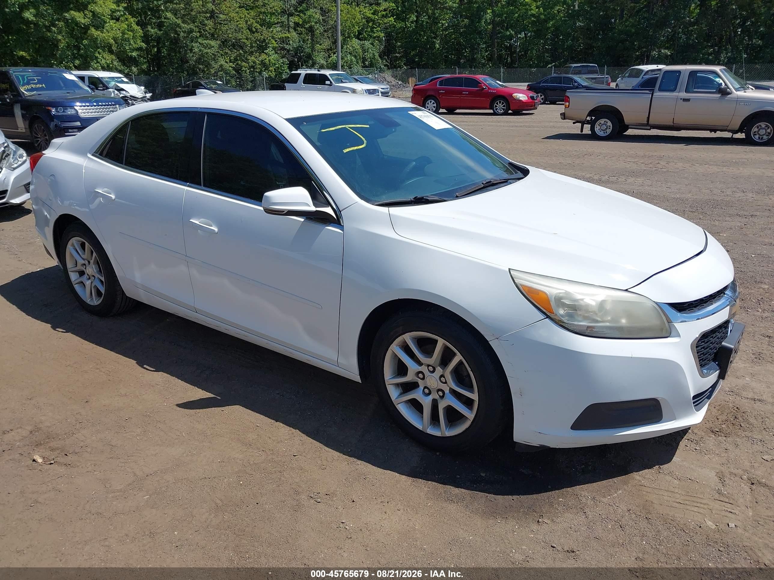 2015 Chevrolet Malibu 1lt White vin: 1G11C5SL4FU131684