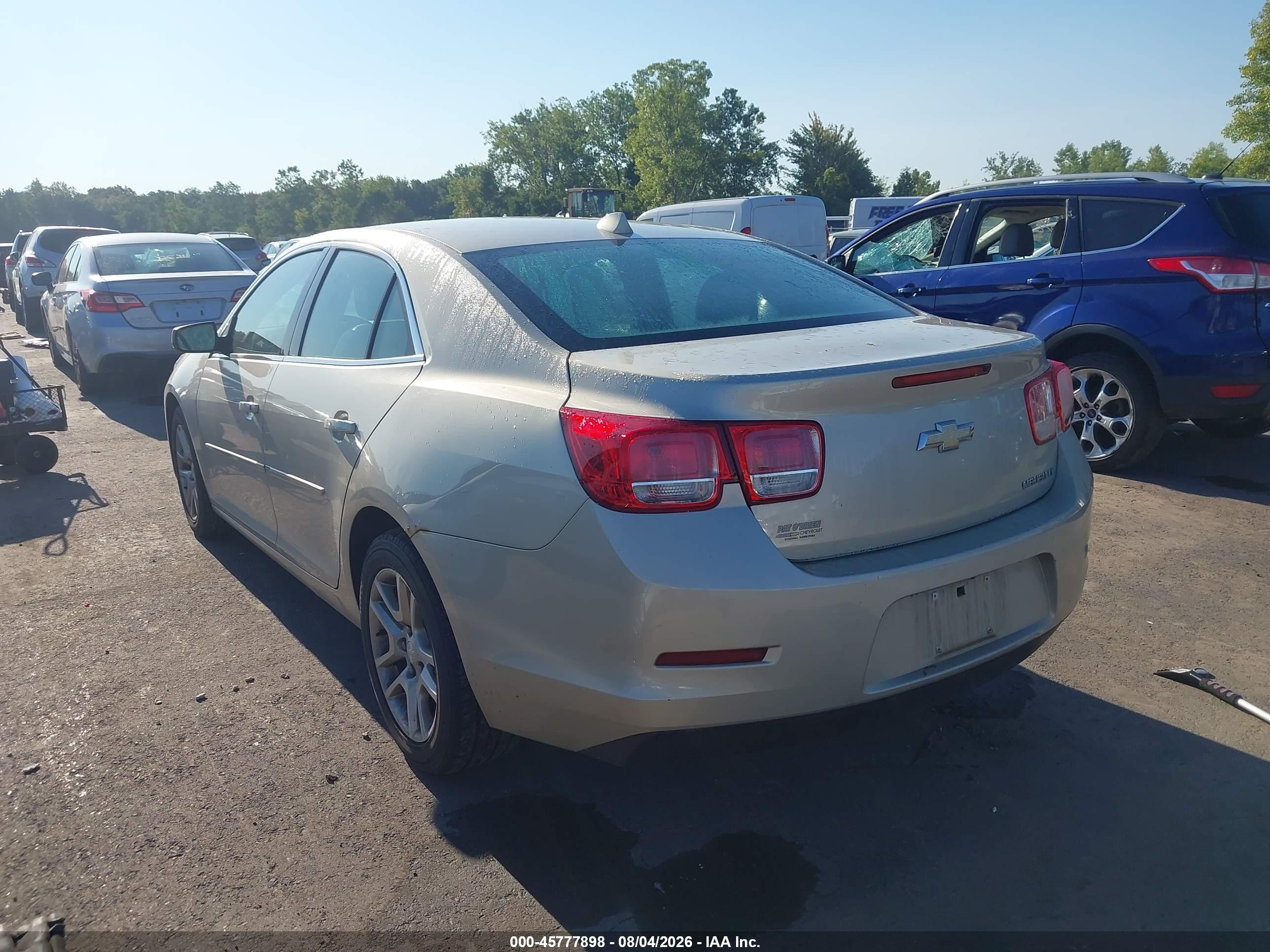 2014 Chevrolet Malibu 1lt Champagne vin: 1G11C5SL5EF123838