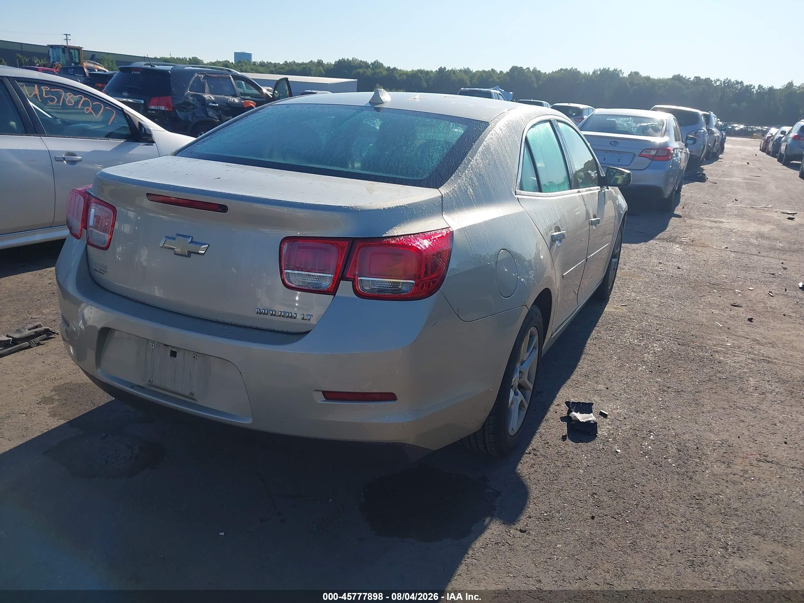 2014 Chevrolet Malibu 1lt Champagne vin: 1G11C5SL5EF123838