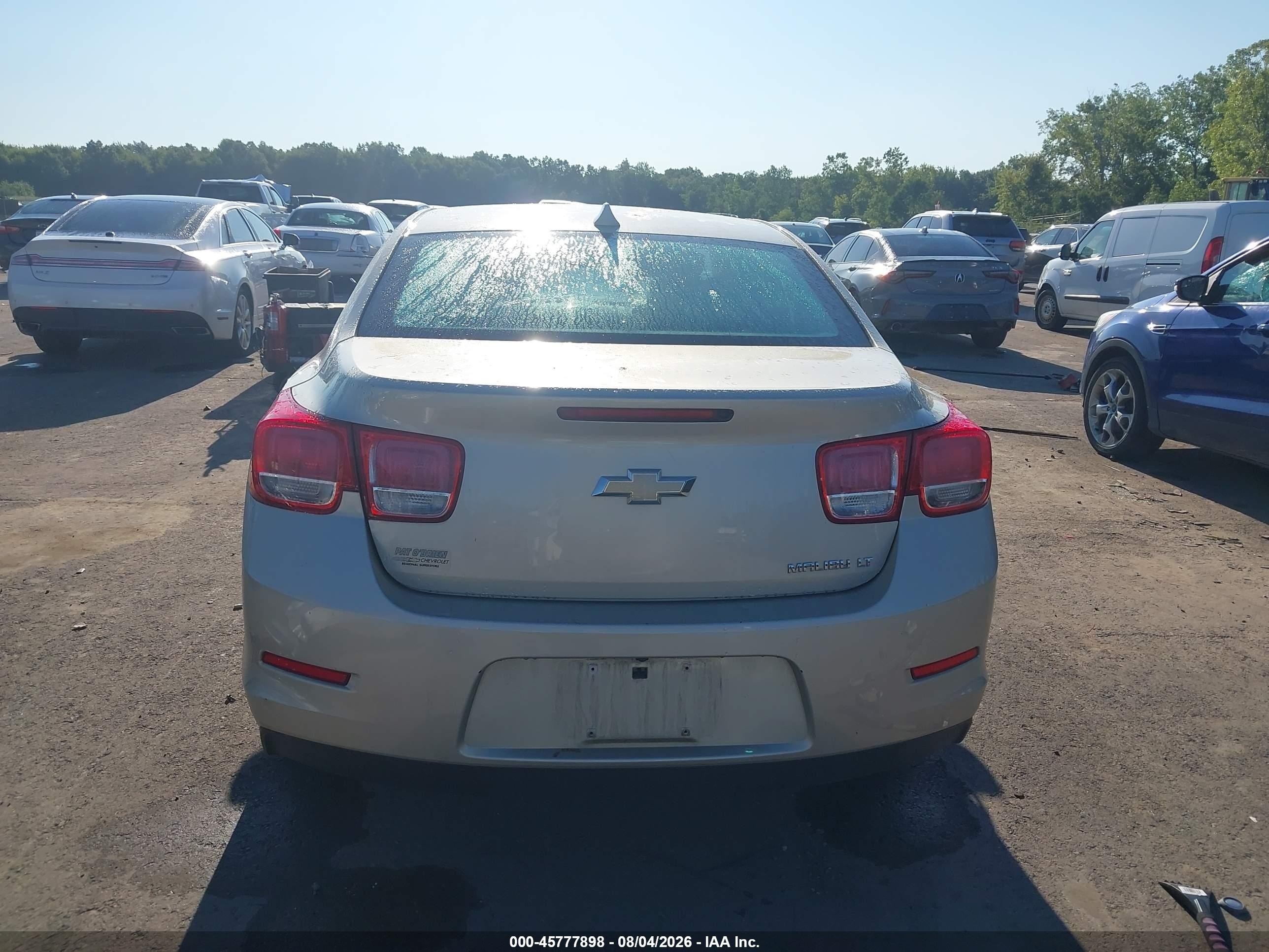 2014 Chevrolet Malibu 1lt Champagne vin: 1G11C5SL5EF123838