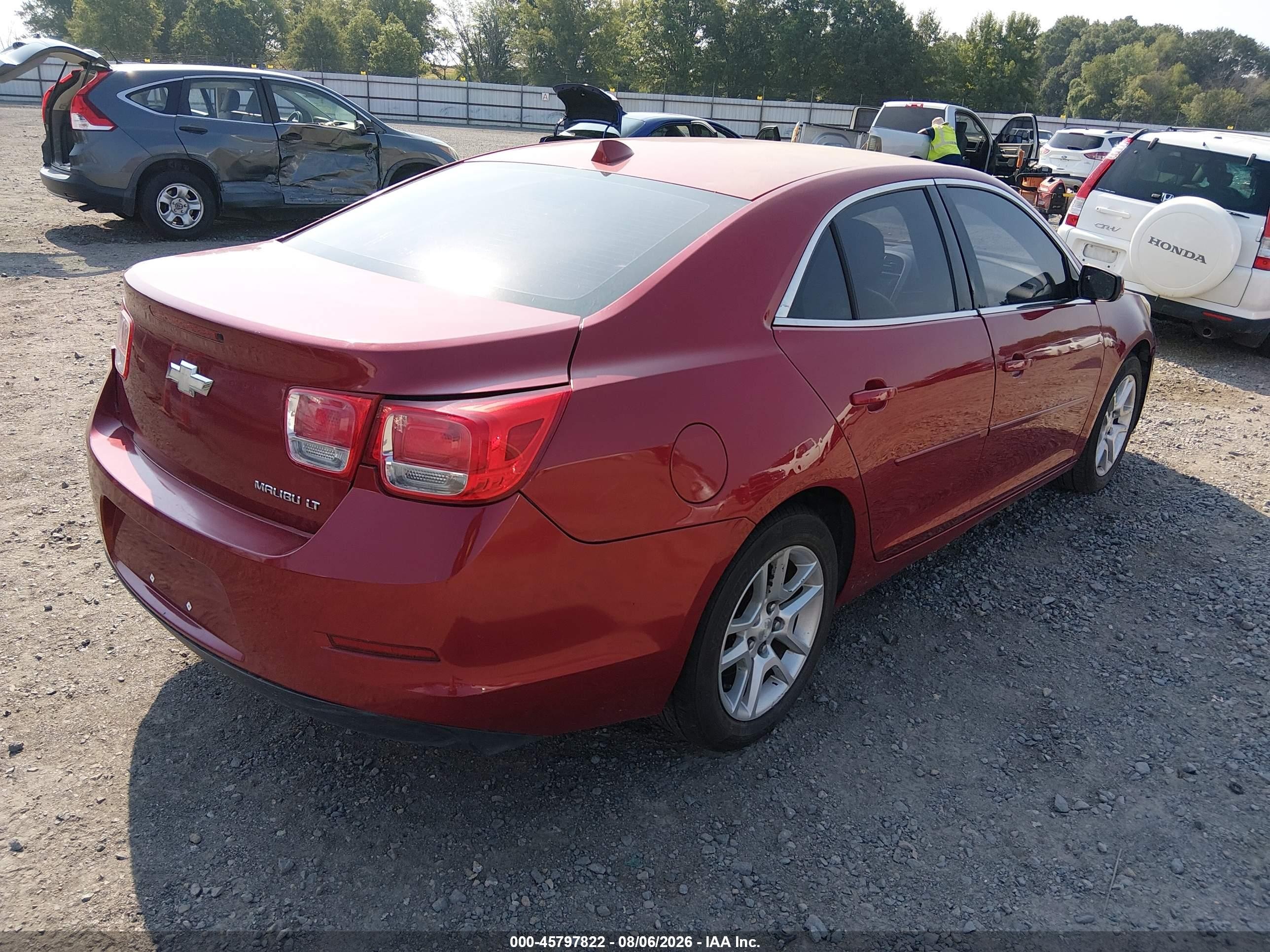 2014 Chevrolet Malibu 1lt Red vin: 1G11C5SL5EF209991