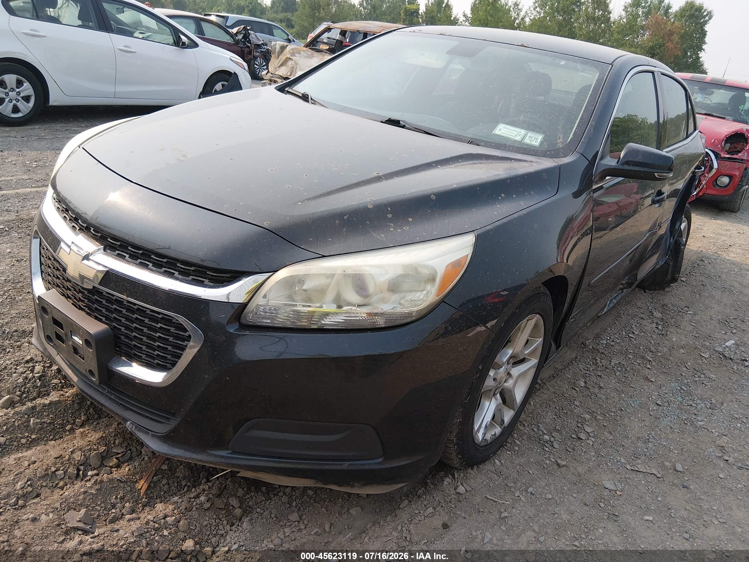 2015 Chevrolet Malibu 1lt Black vin: 1G11C5SL5FF101906