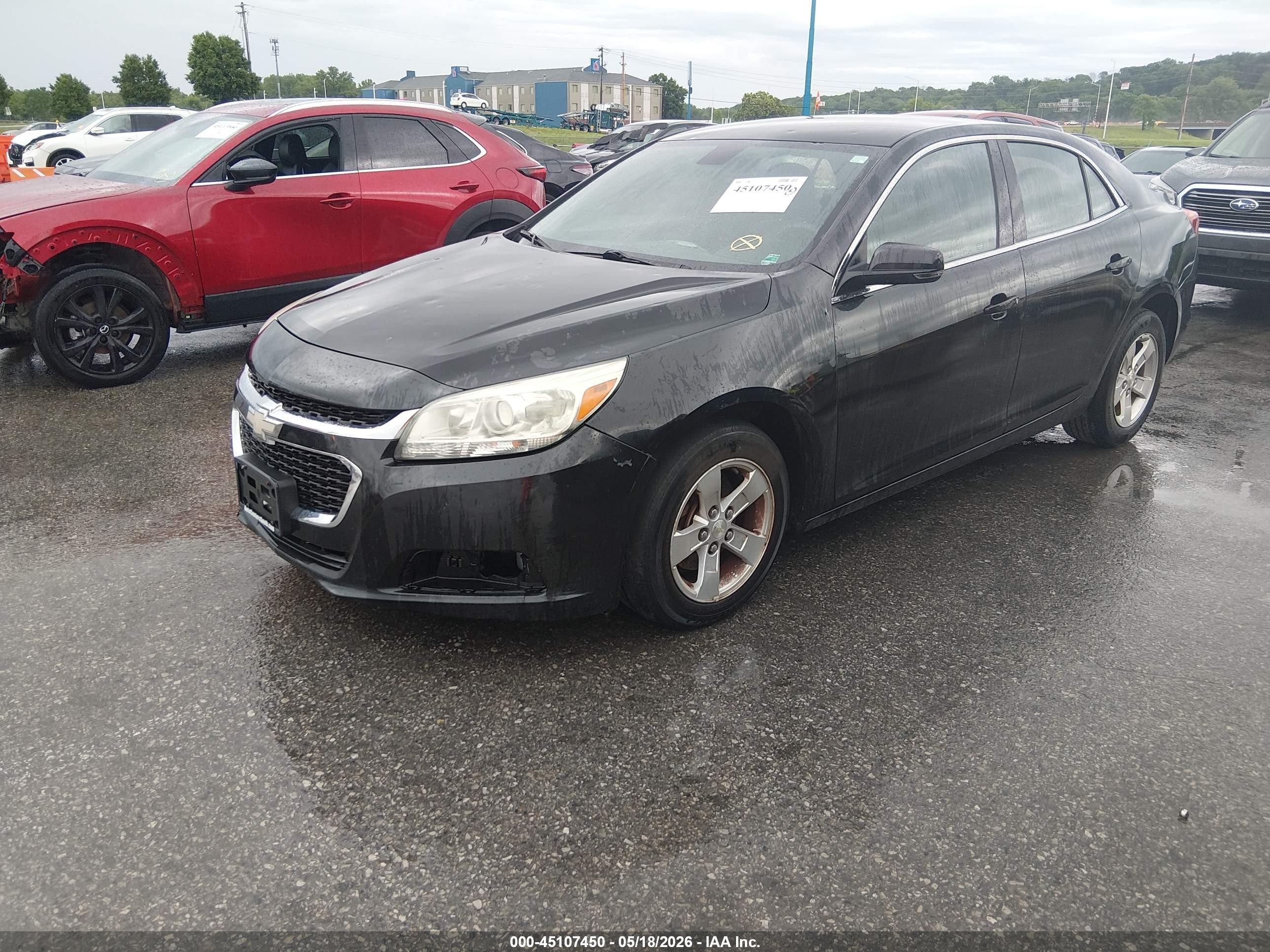 2015 Chevrolet Malibu 1lt Black vin: 1G11C5SL5FF107415