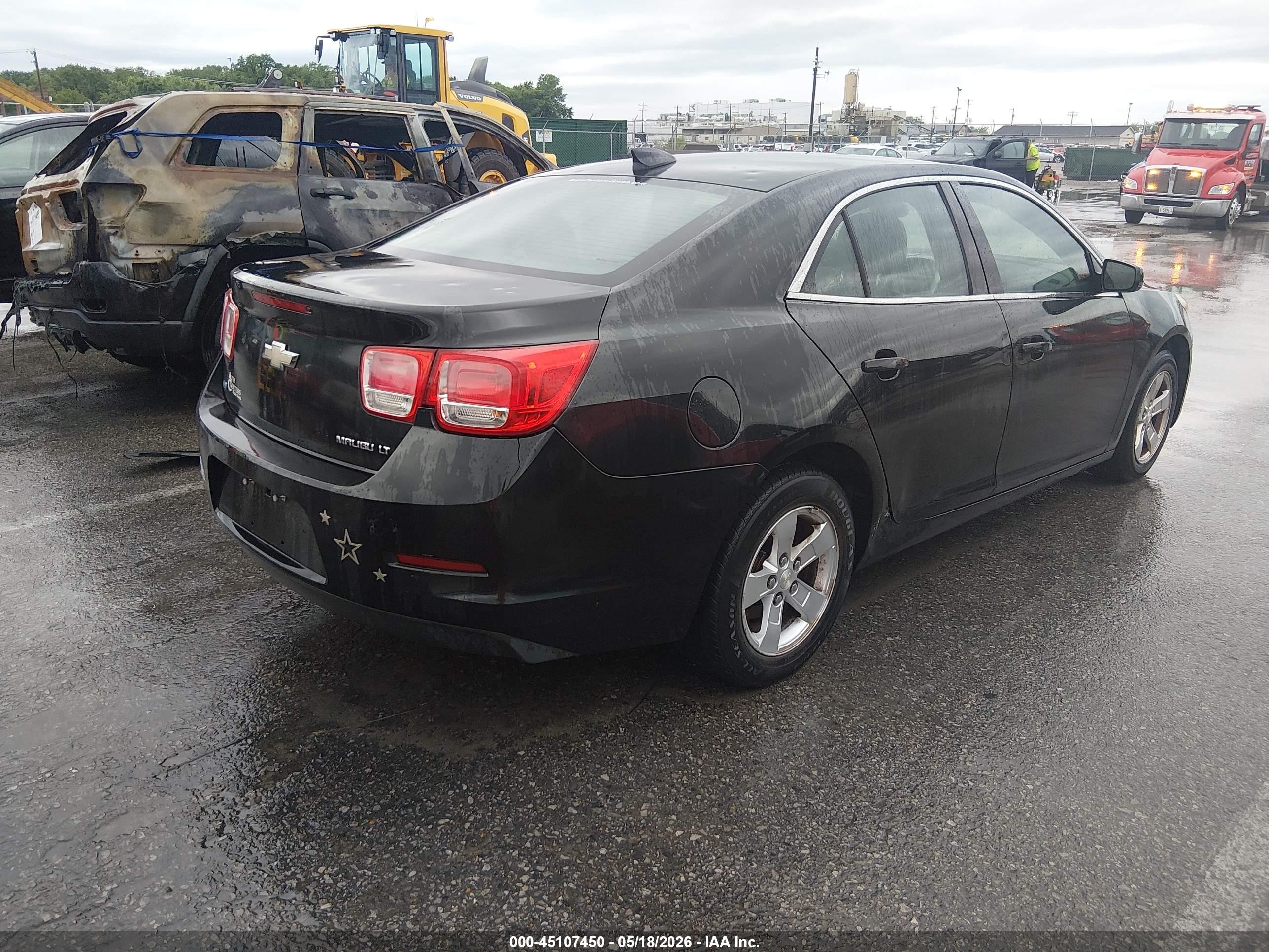2015 Chevrolet Malibu 1lt Black vin: 1G11C5SL5FF107415