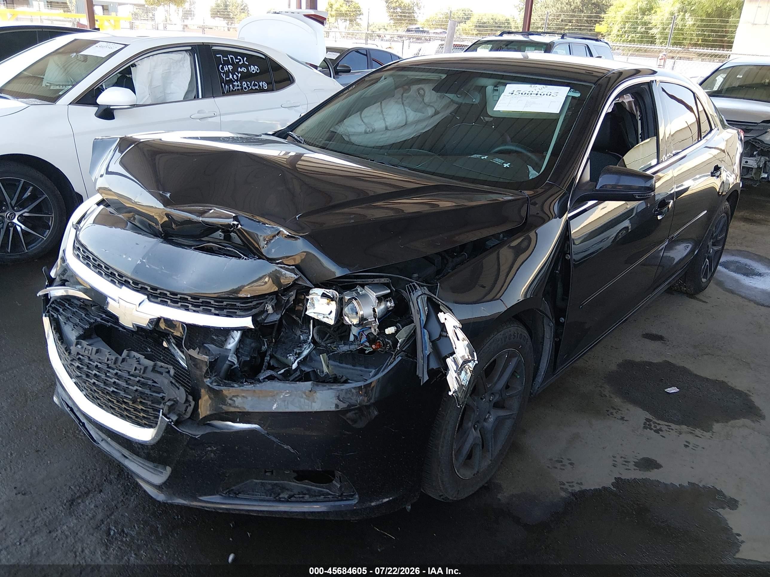 2015 Chevrolet Malibu 1lt White vin: 1G11C5SL5FF111481