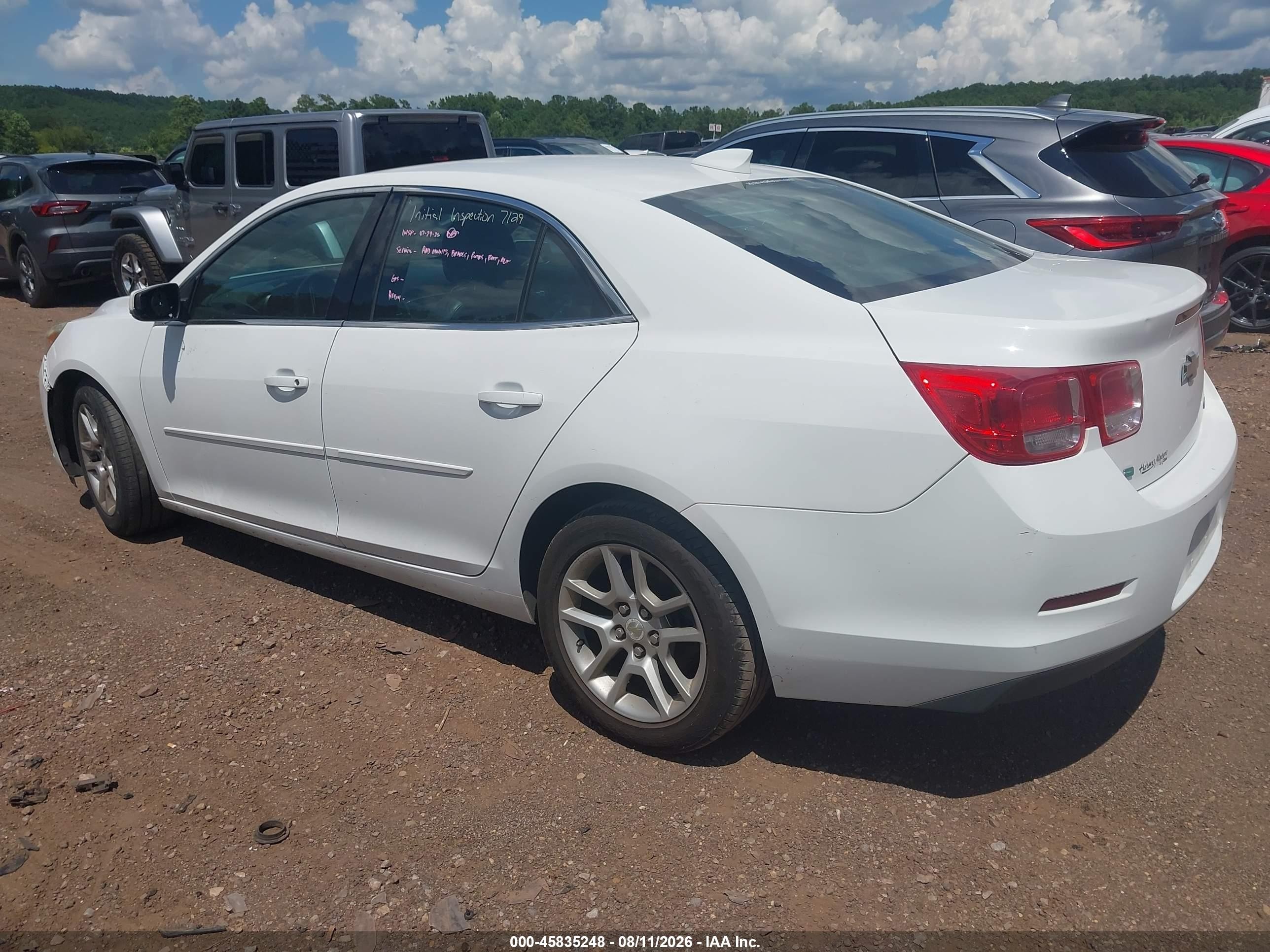 2015 Chevrolet Malibu 1lt White vin: 1G11C5SL5FF187329