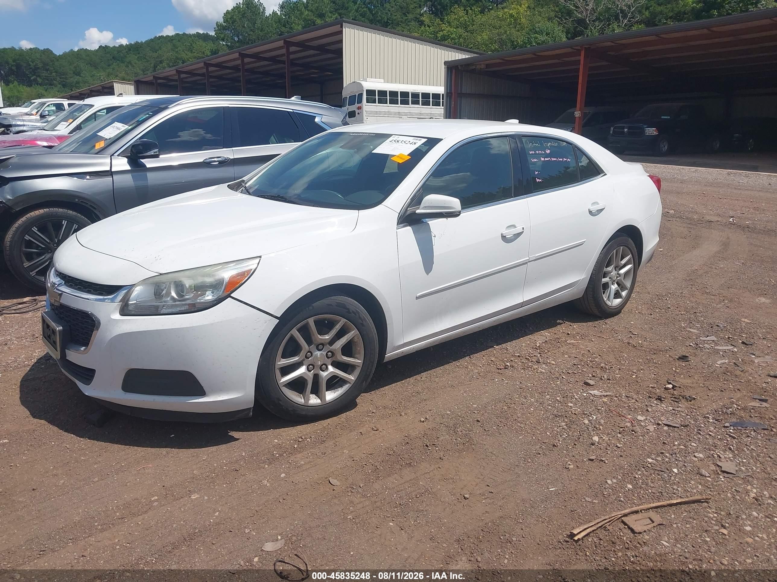 2015 Chevrolet Malibu 1lt White vin: 1G11C5SL5FF187329