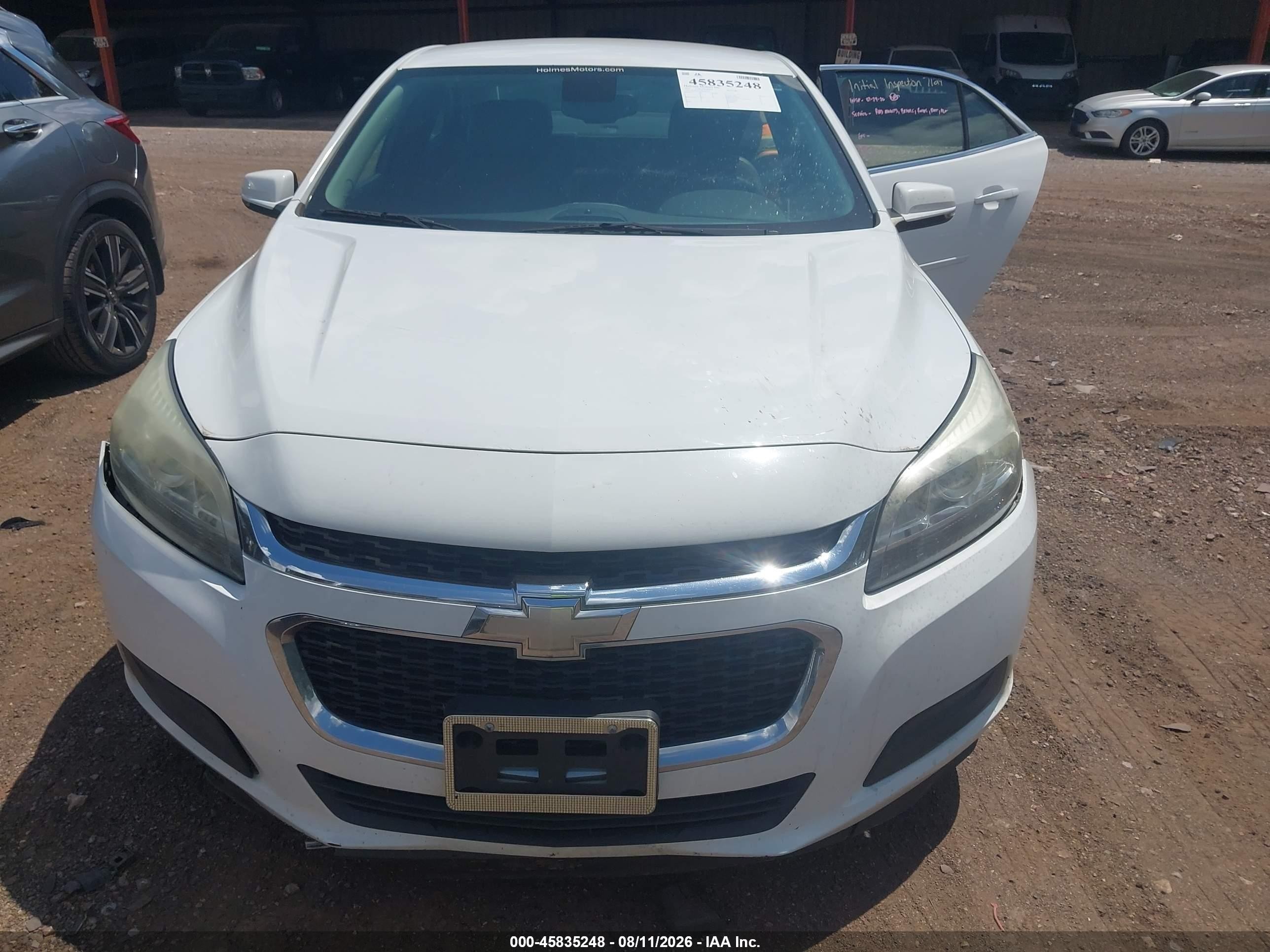 2015 Chevrolet Malibu 1lt White vin: 1G11C5SL5FF187329