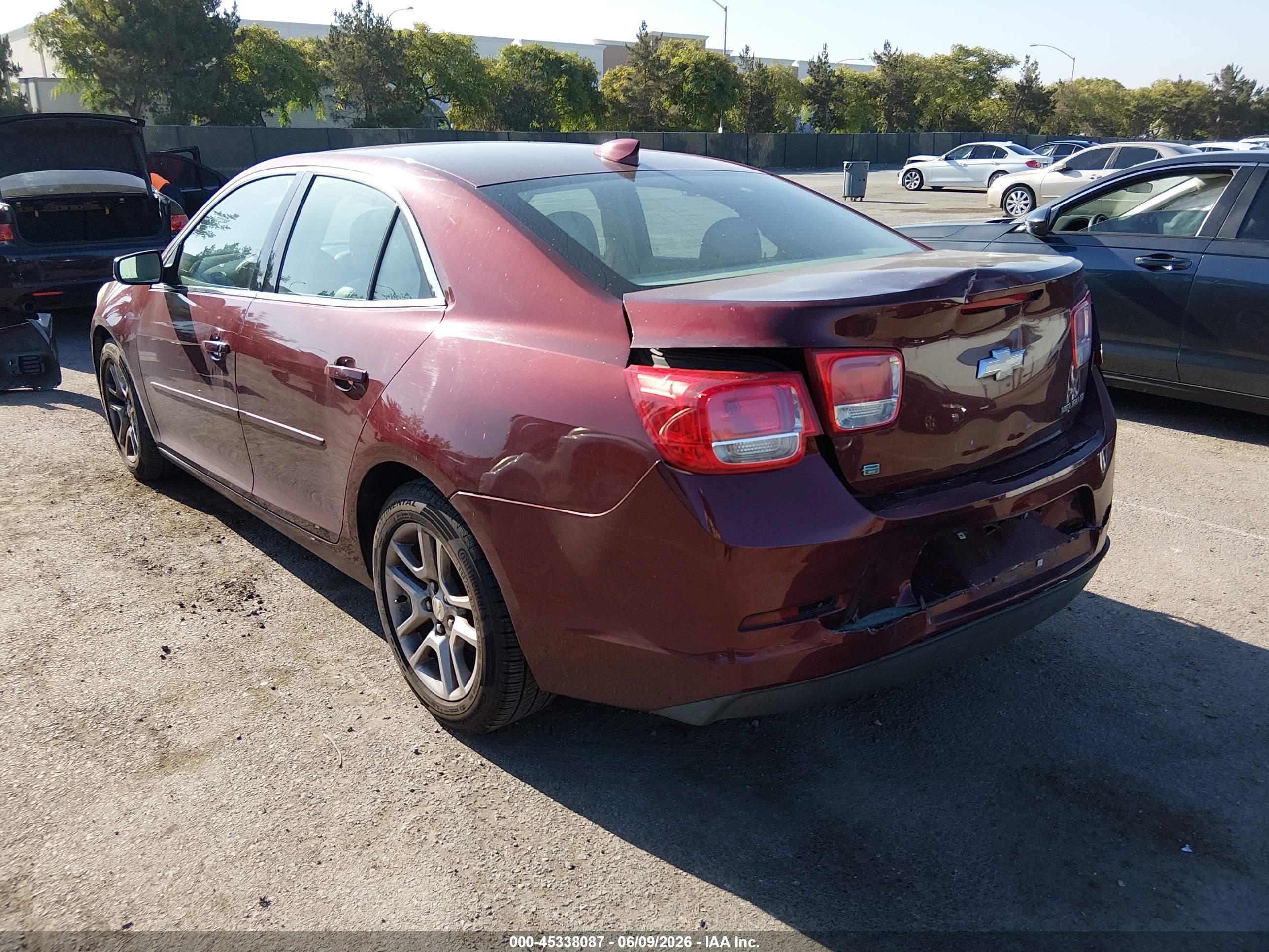 2015 Chevrolet Malibu 1lt Burgundy vin: 1G11C5SL5FF190764