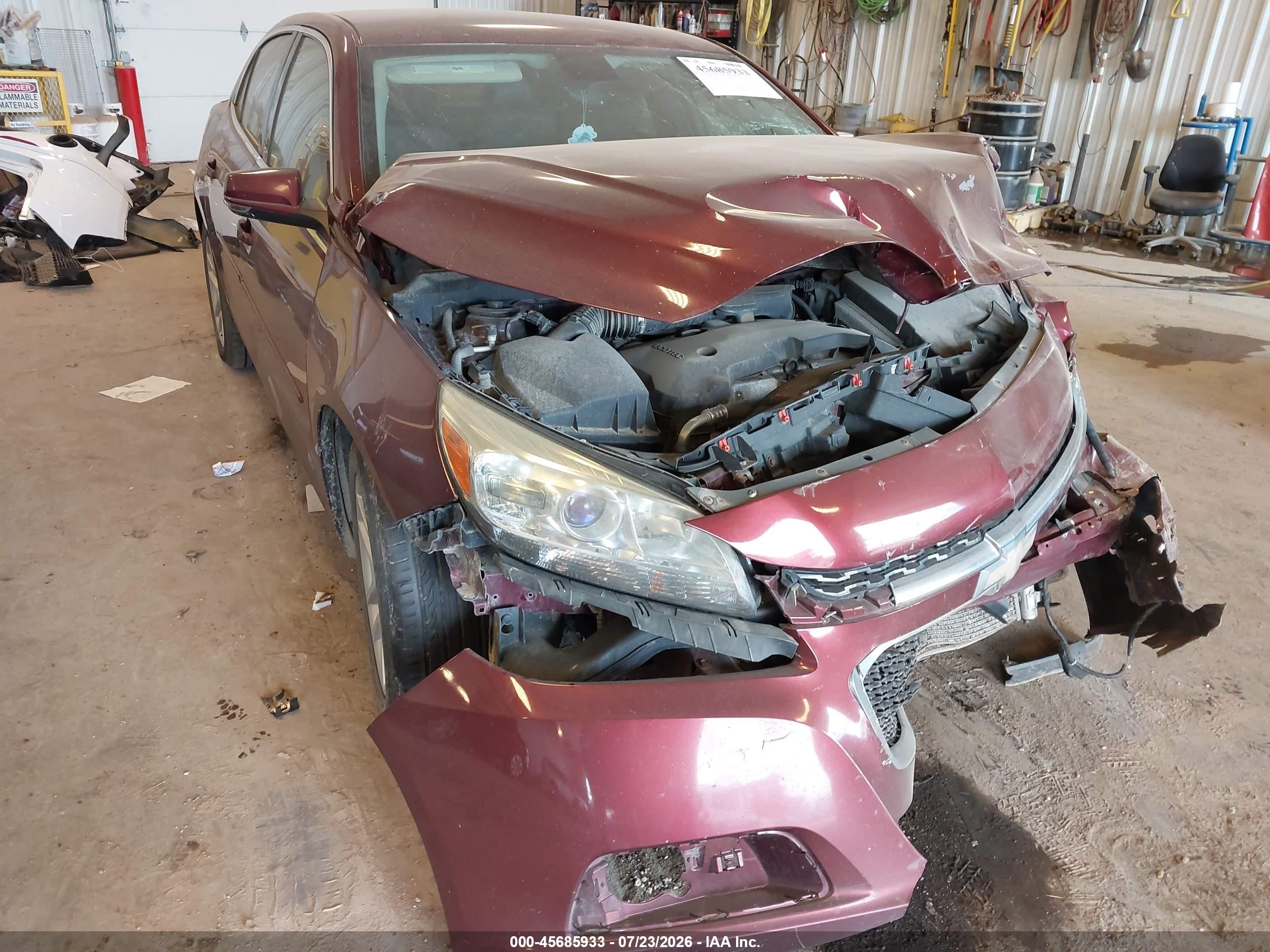2015 Chevrolet Malibu 1lt Бордовый vin: 1G11C5SL5FF194569