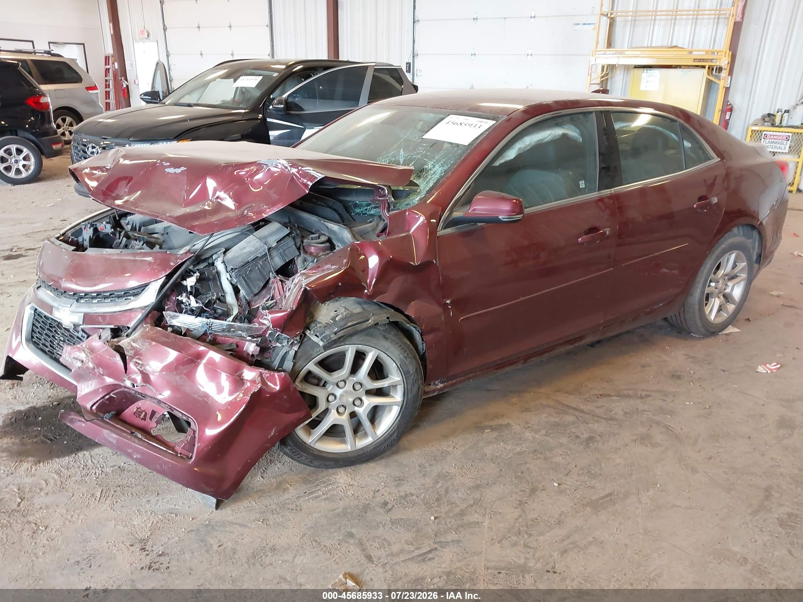 2015 Chevrolet Malibu 1lt Бордовый vin: 1G11C5SL5FF194569