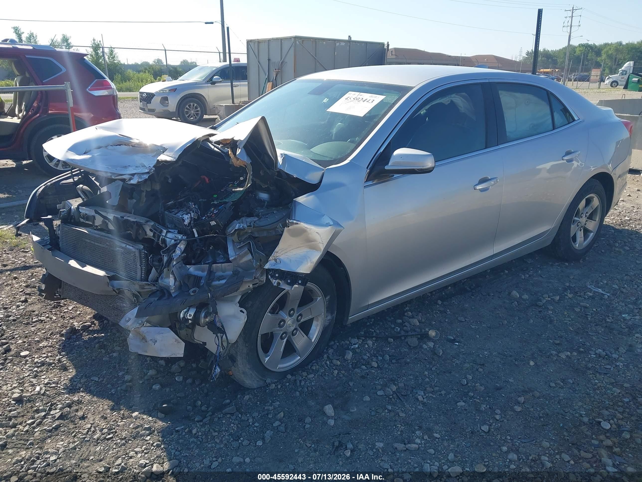 2015 Chevrolet Malibu 1lt Silver vin: 1G11C5SL5FU143911
