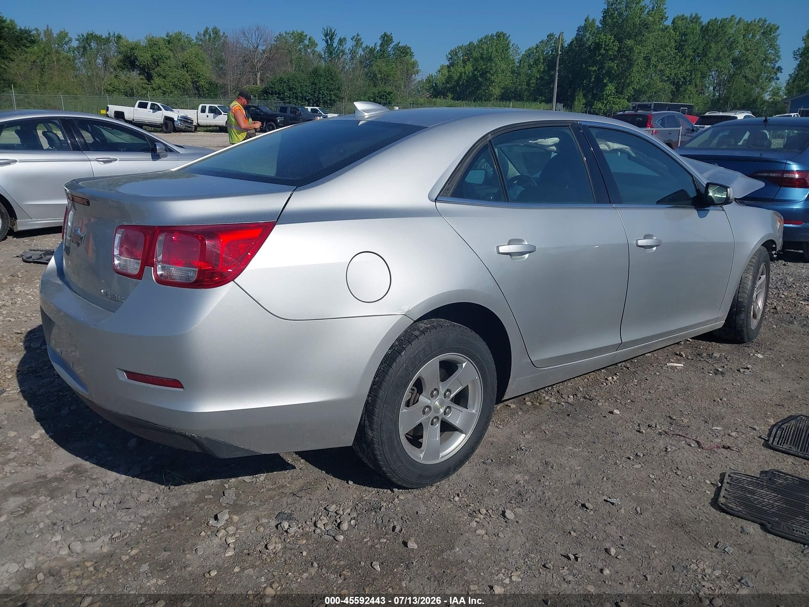 2015 Chevrolet Malibu 1lt Silver vin: 1G11C5SL5FU143911