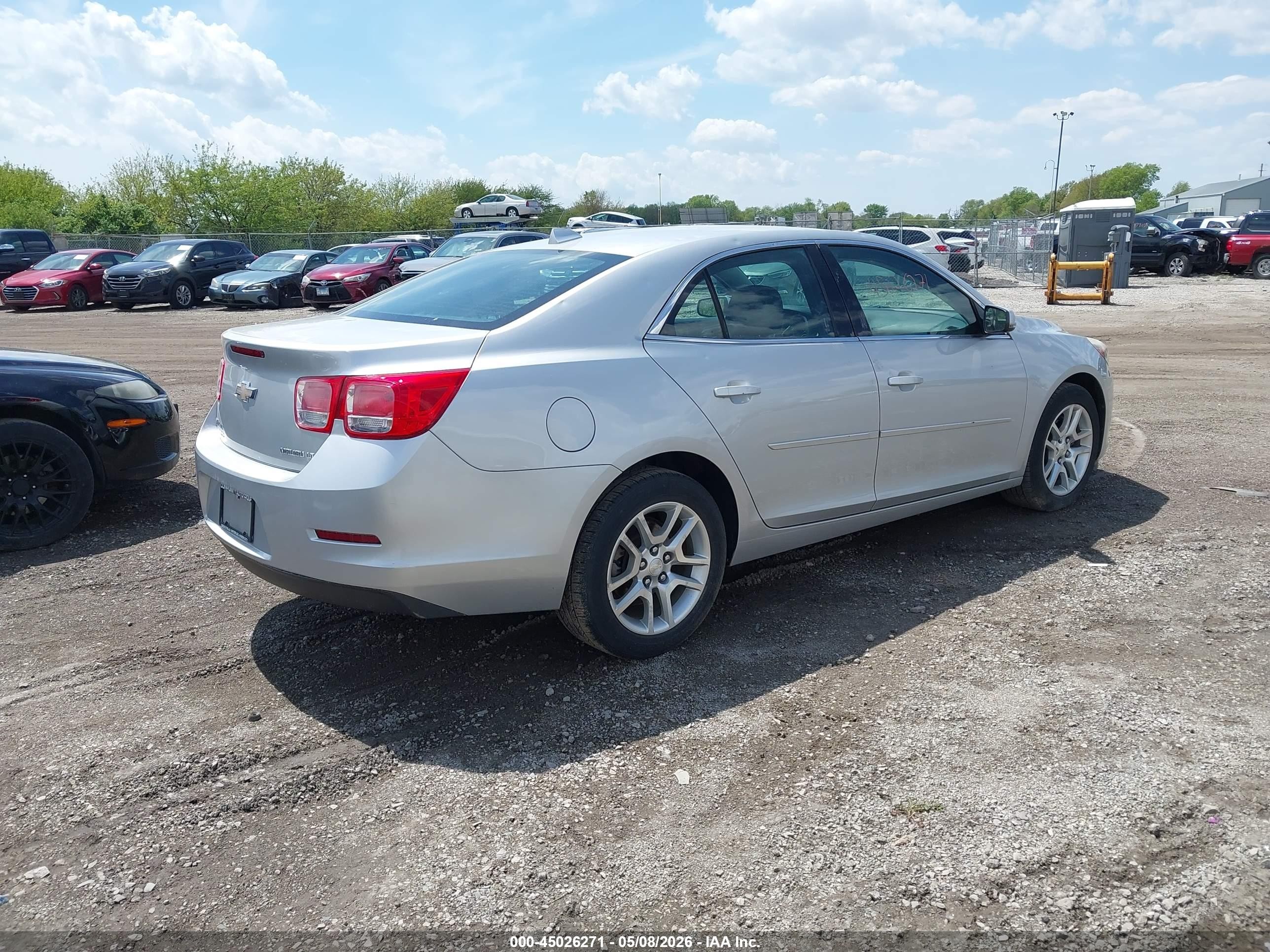 2014 Chevrolet Malibu 1lt Серебряный vin: 1G11C5SL6EF257693