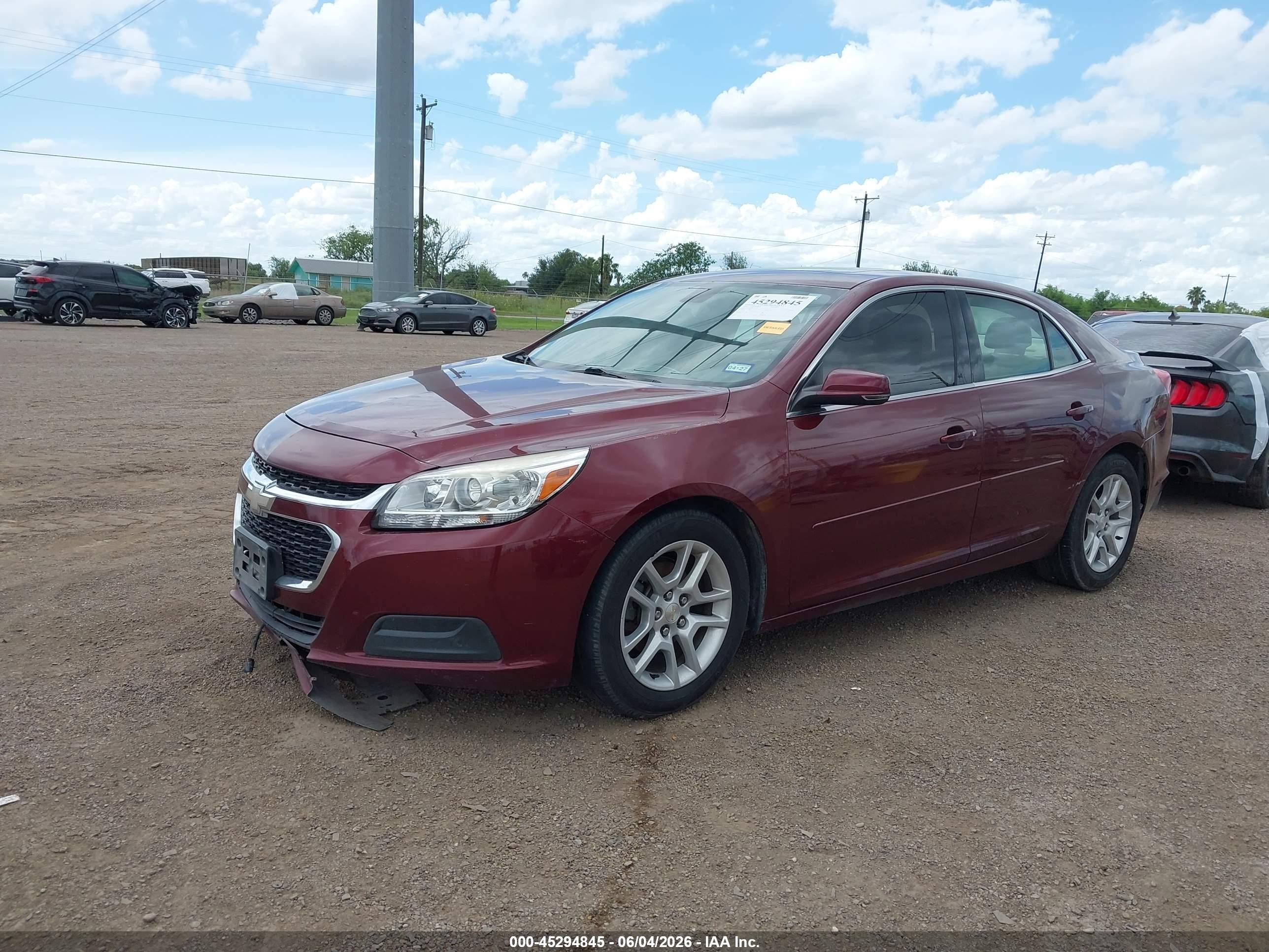 2015 Chevrolet Malibu 1lt Maroon vin: 1G11C5SL6FF187128