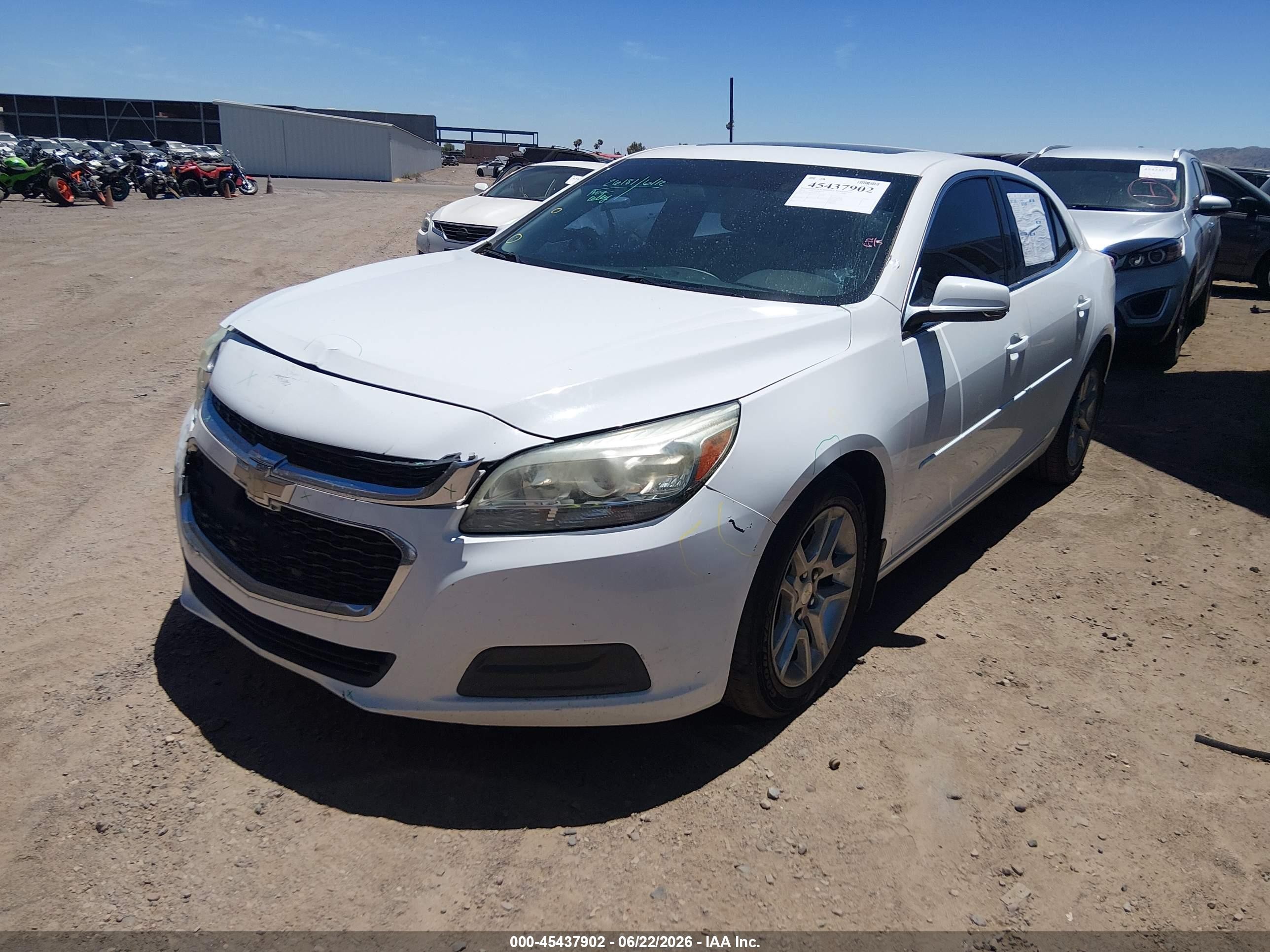 2015 Chevrolet Malibu 1lt White vin: 1G11C5SL6FF208284