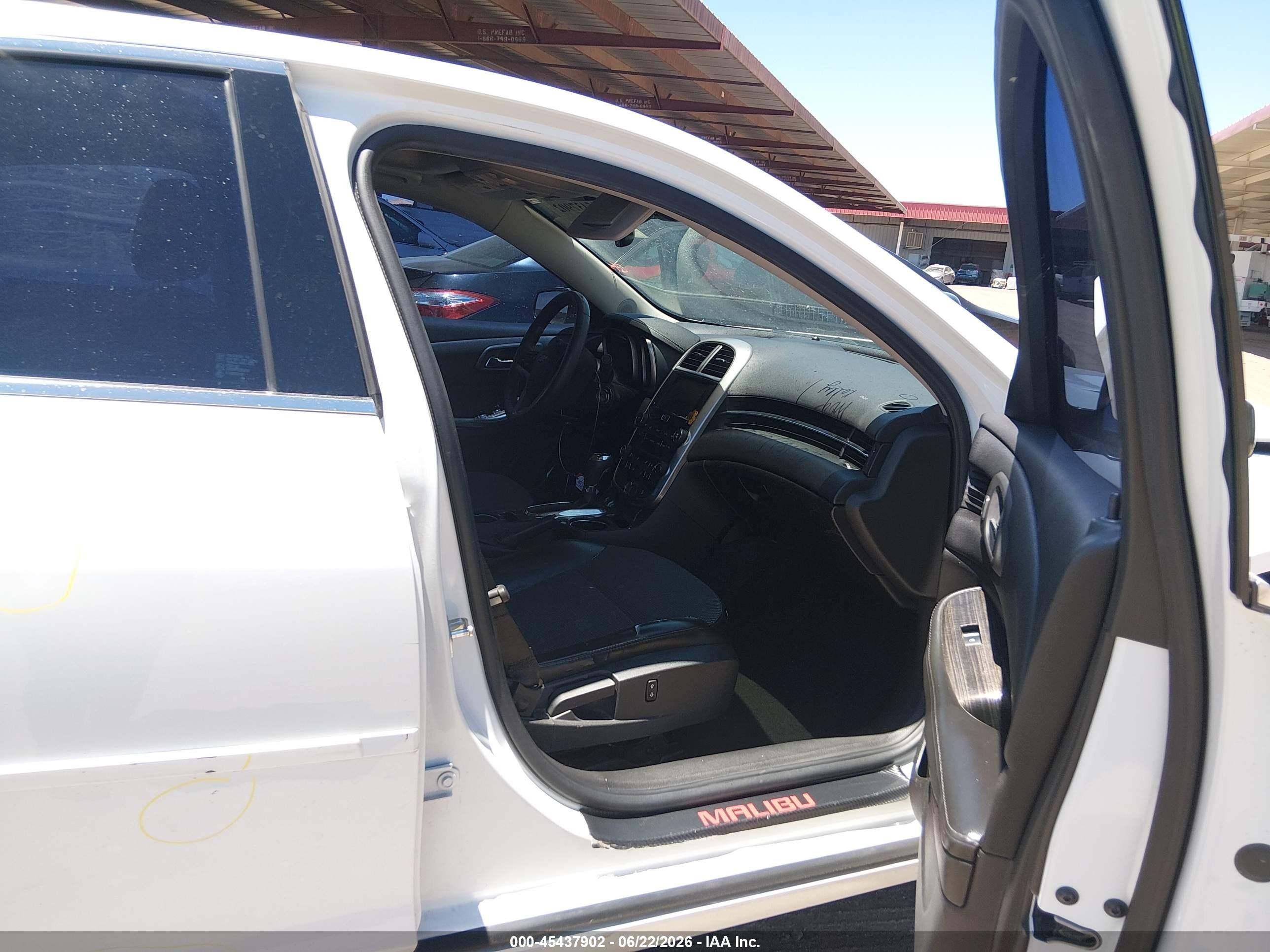 2015 Chevrolet Malibu 1lt White vin: 1G11C5SL6FF208284