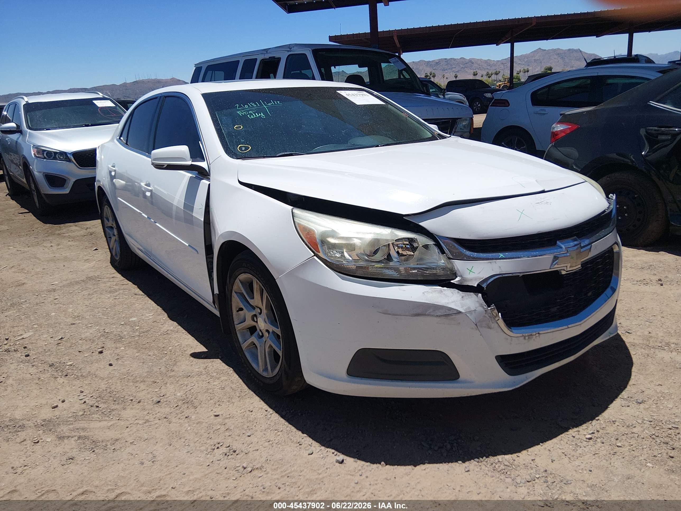 2015 Chevrolet Malibu 1lt White vin: 1G11C5SL6FF208284