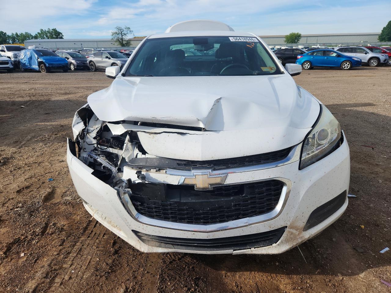 2015 Chevrolet Malibu White vin: 1G11C5SL6FF215235