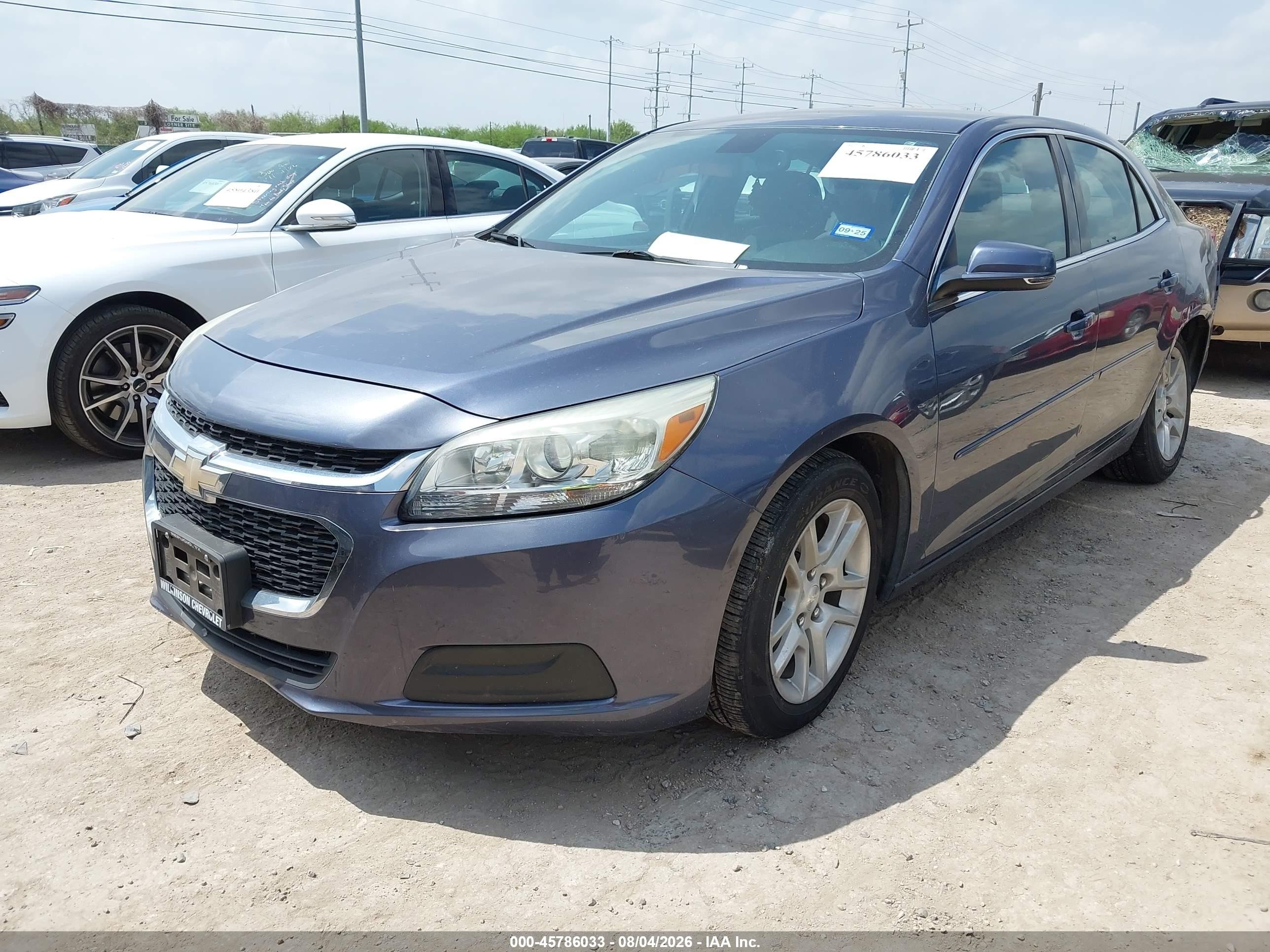 2015 Chevrolet Malibu 1lt Blue vin: 1G11C5SL6FF236022