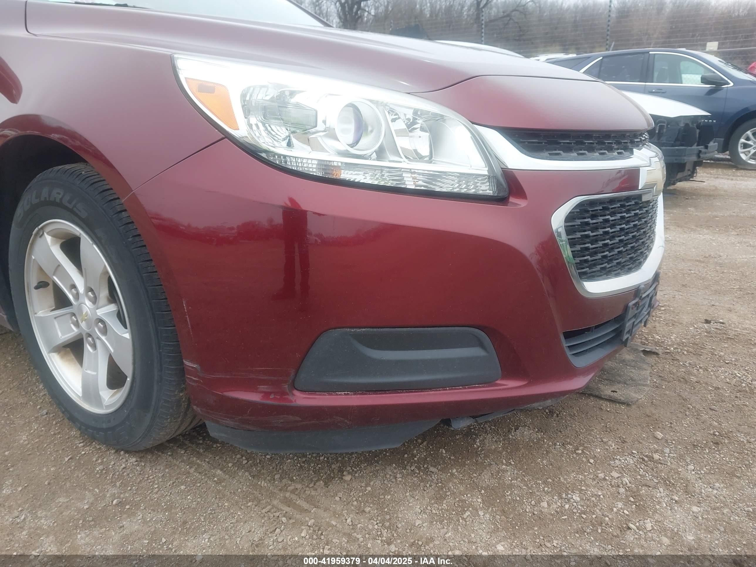 2015 Chevrolet Malibu 1lt Темно-бордовый vin: 1G11C5SL6FF243228