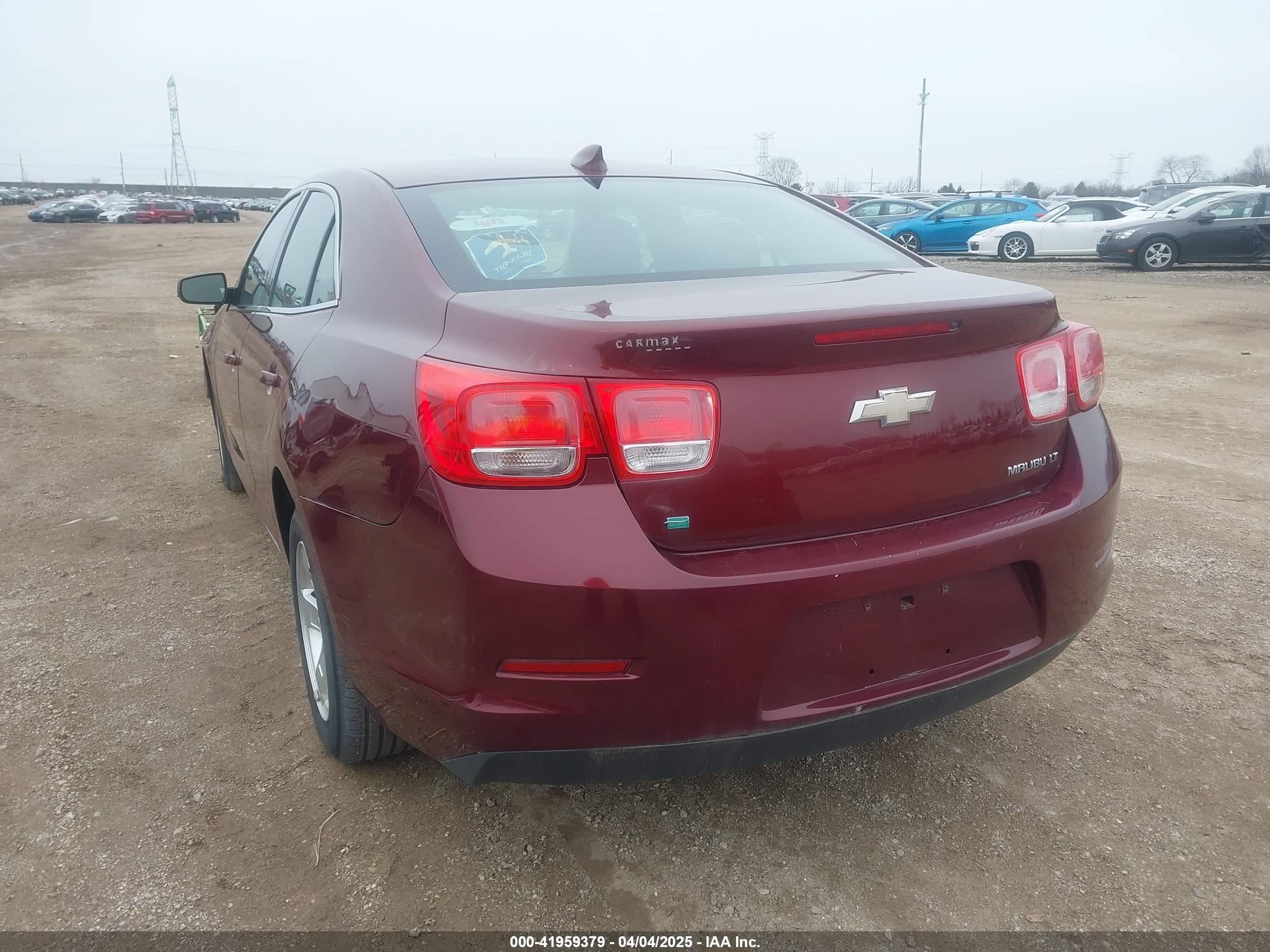 2015 Chevrolet Malibu 1lt Темно-бордовый vin: 1G11C5SL6FF243228