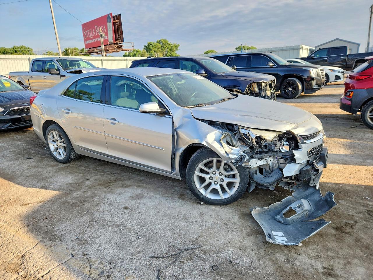 2015 Chevrolet Malibu 1lt Silver vin: 1G11C5SL6FF252740