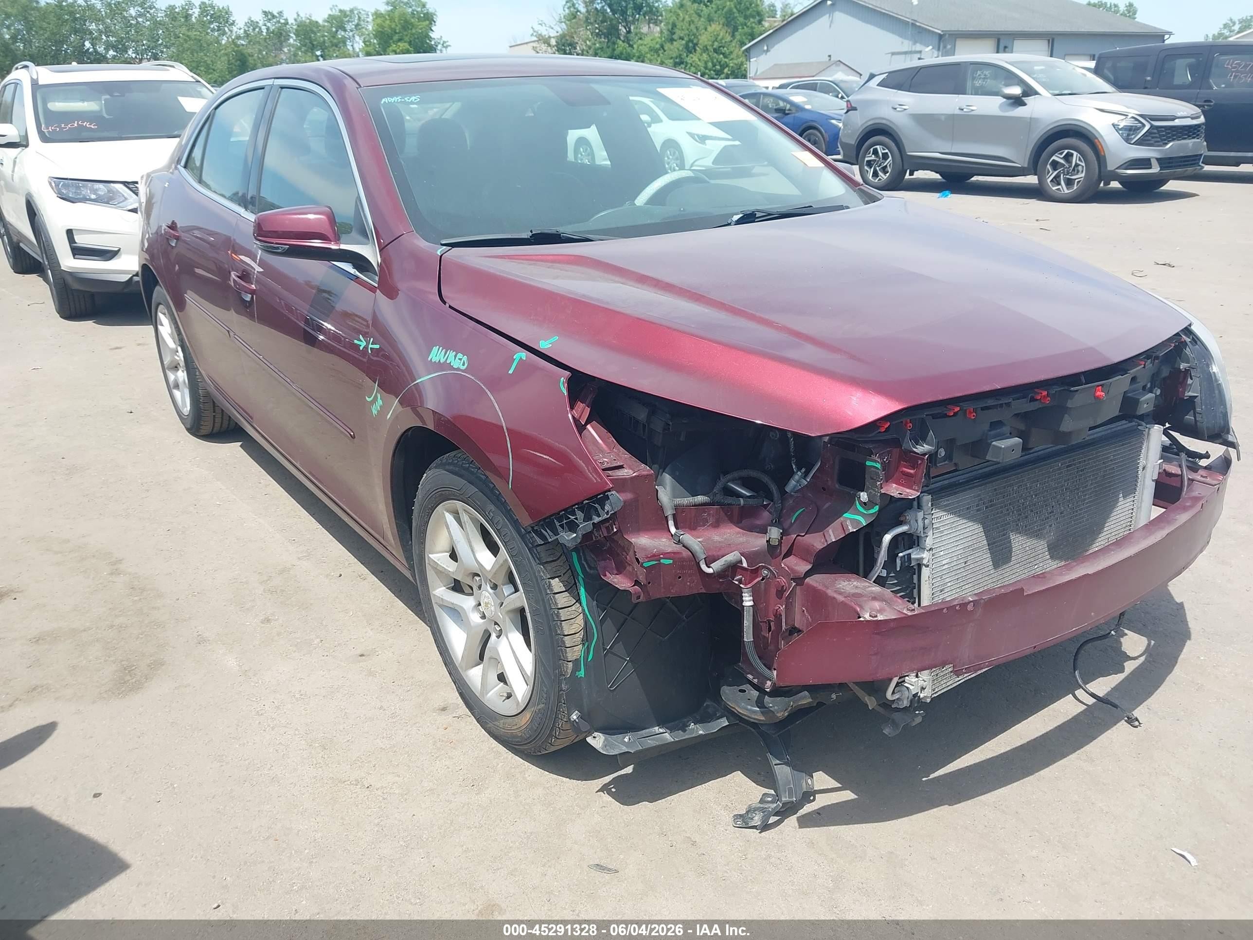 2015 Chevrolet Malibu 1lt Burgundy vin: 1G11C5SL6FF293305