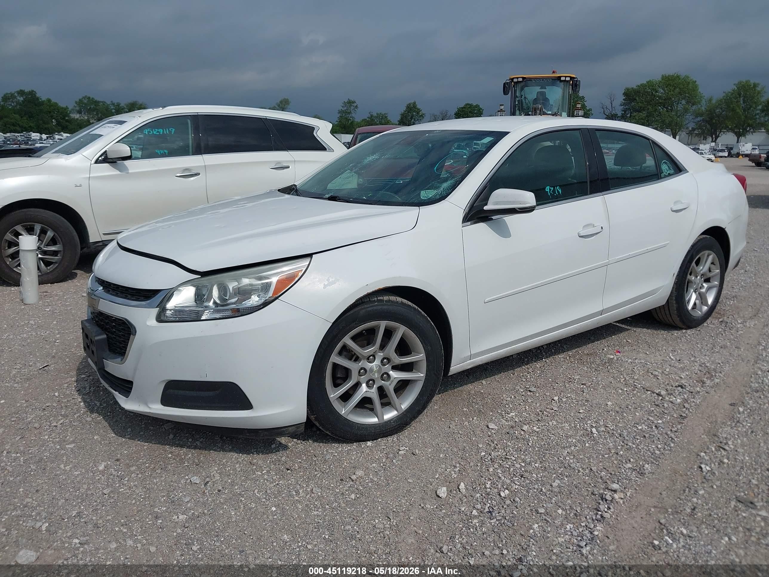 2015 Chevrolet Malibu 1lt White vin: 1G11C5SL6FU126681