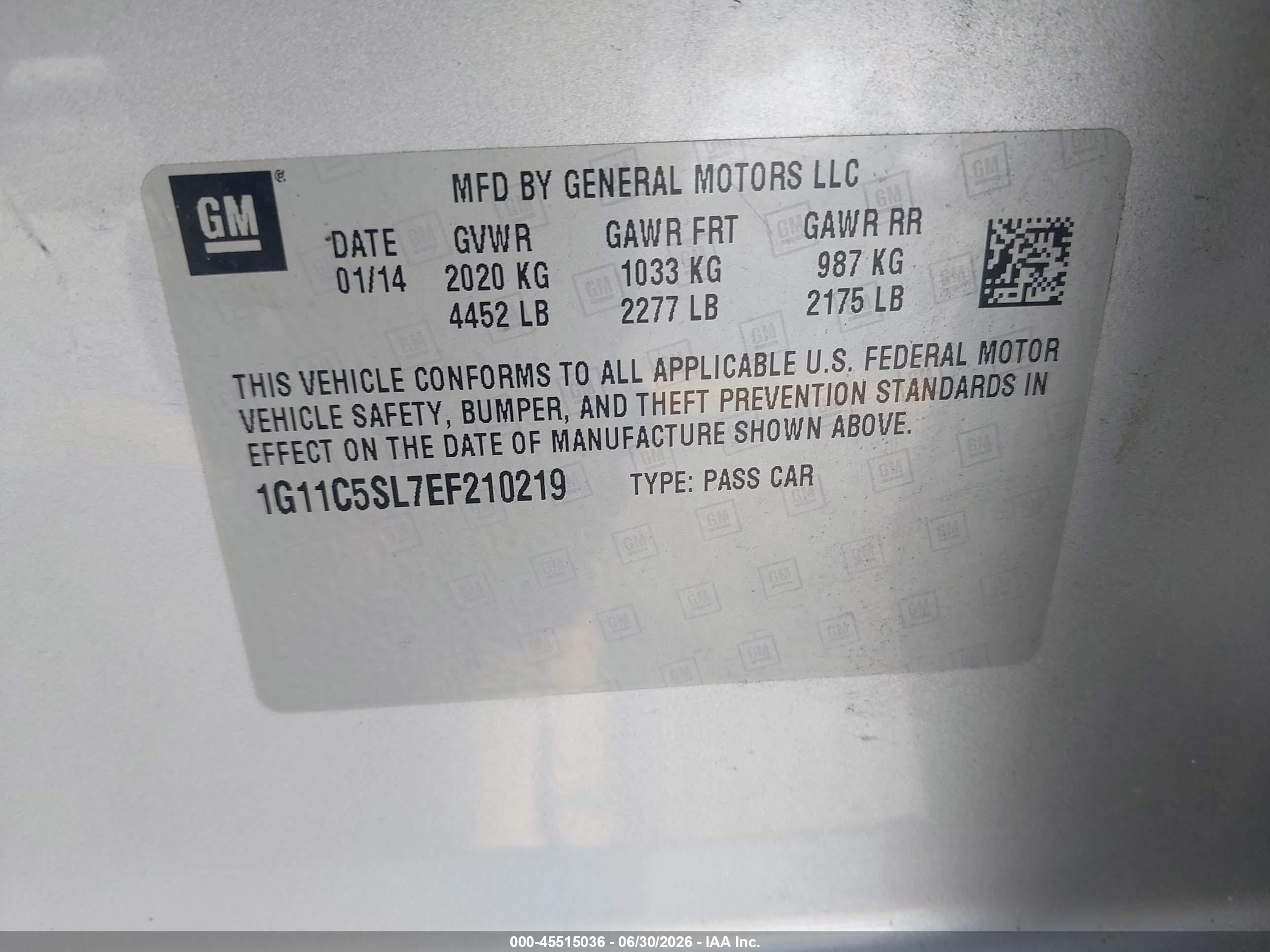 2014 Chevrolet Malibu 1lt Silver vin: 1G11C5SL7EF210219
