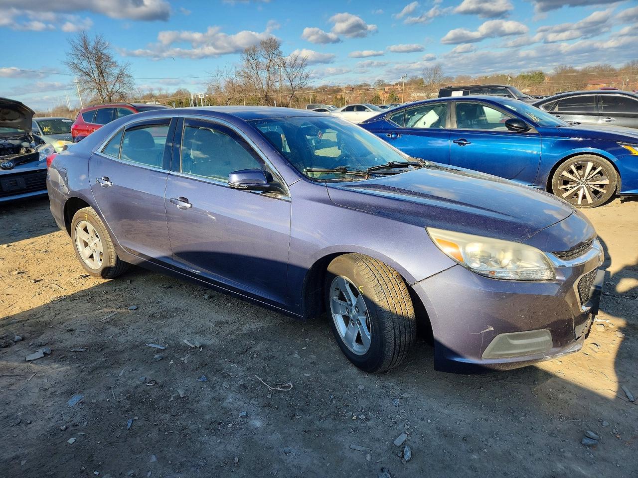 2014 Chevrolet Malibu 1lt Blue vin: 1G11C5SL7EF238649