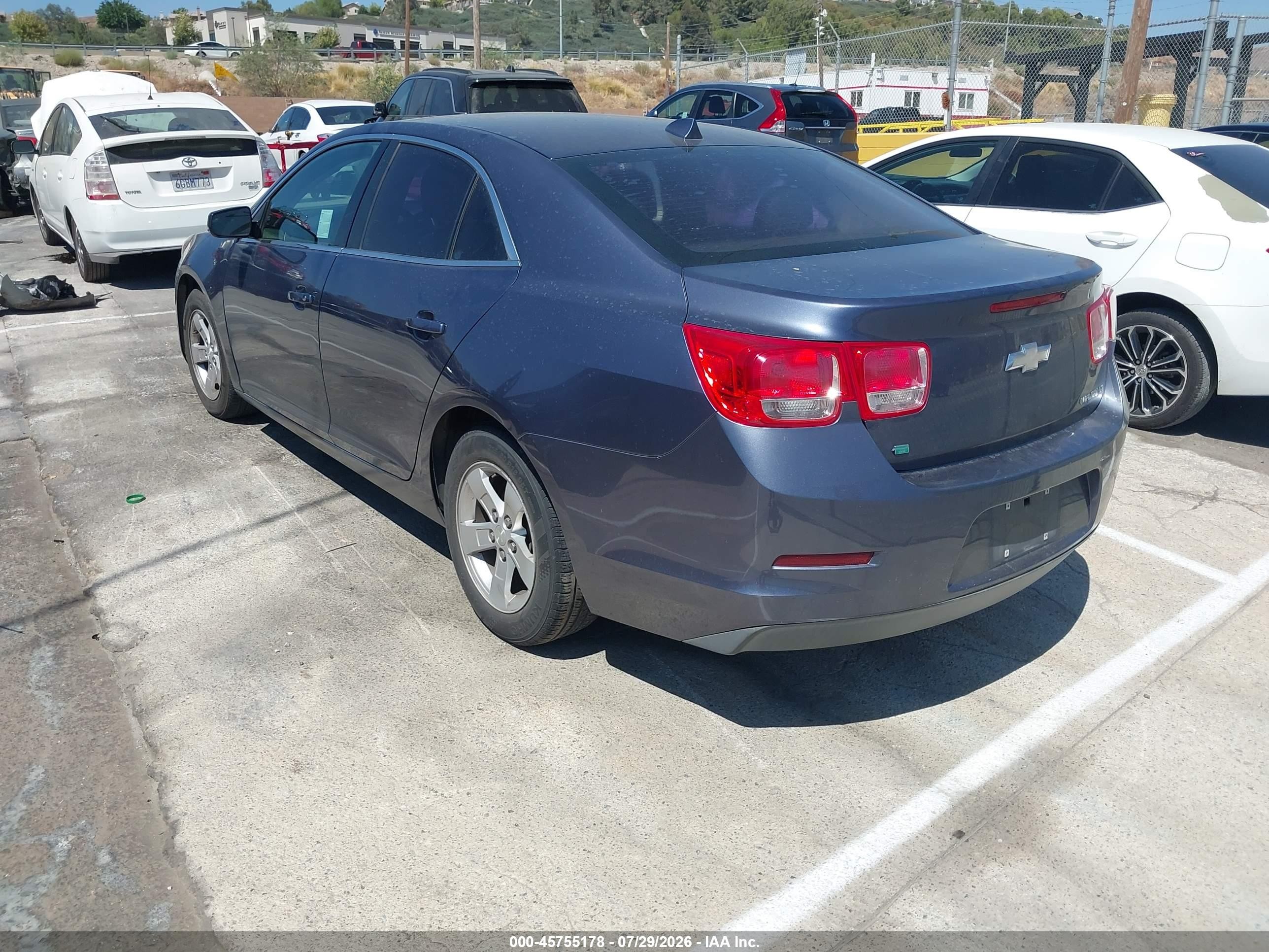2014 Chevrolet Malibu 1lt Blue vin: 1G11C5SL7EF250056