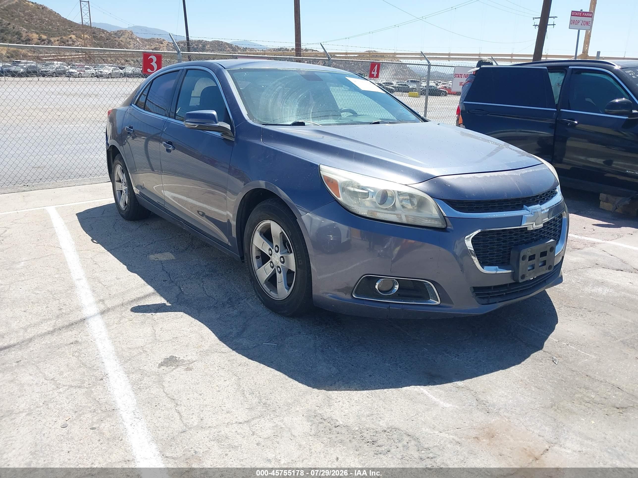 2014 Chevrolet Malibu 1lt Blue vin: 1G11C5SL7EF250056