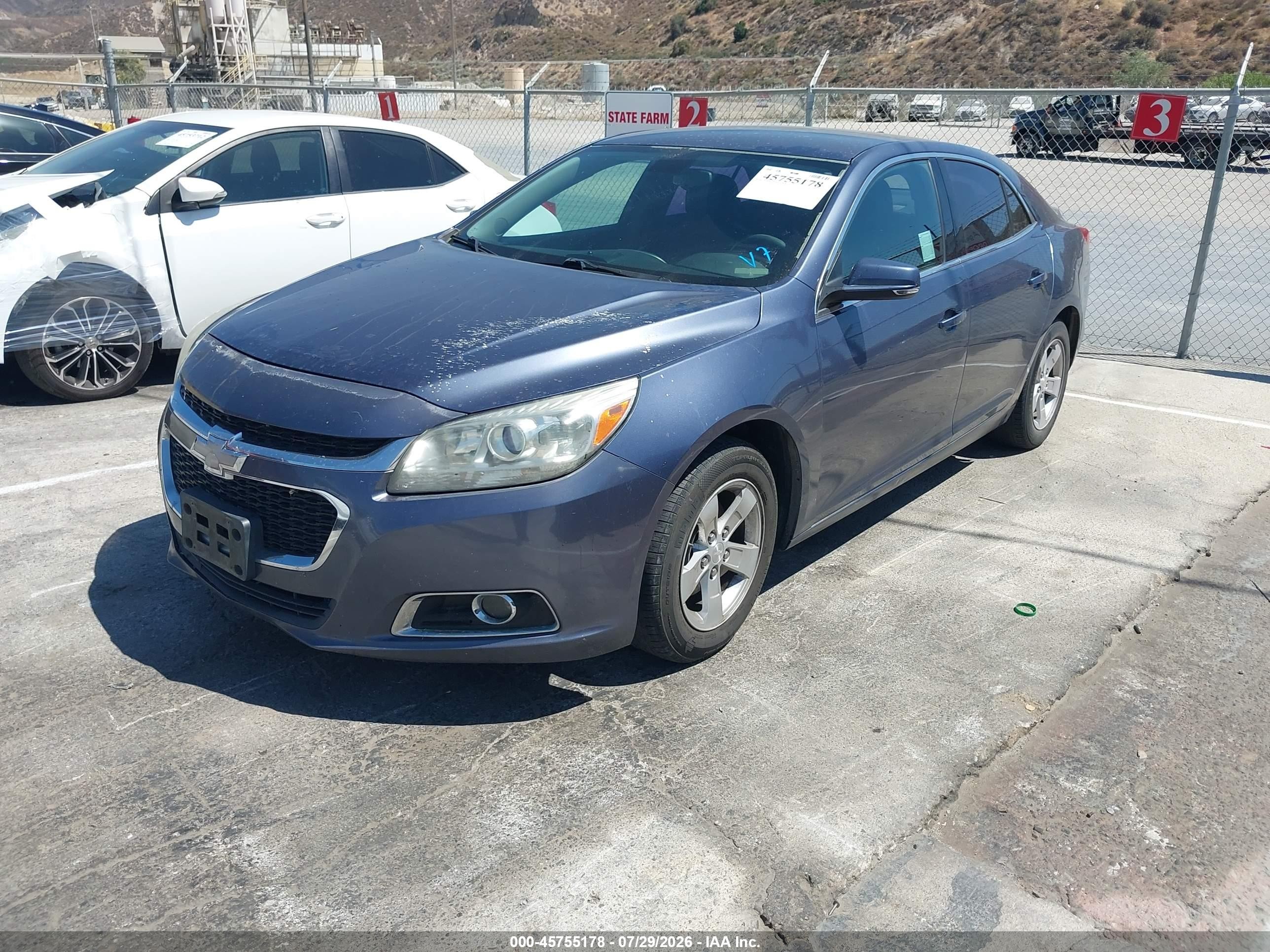2014 Chevrolet Malibu 1lt Blue vin: 1G11C5SL7EF250056