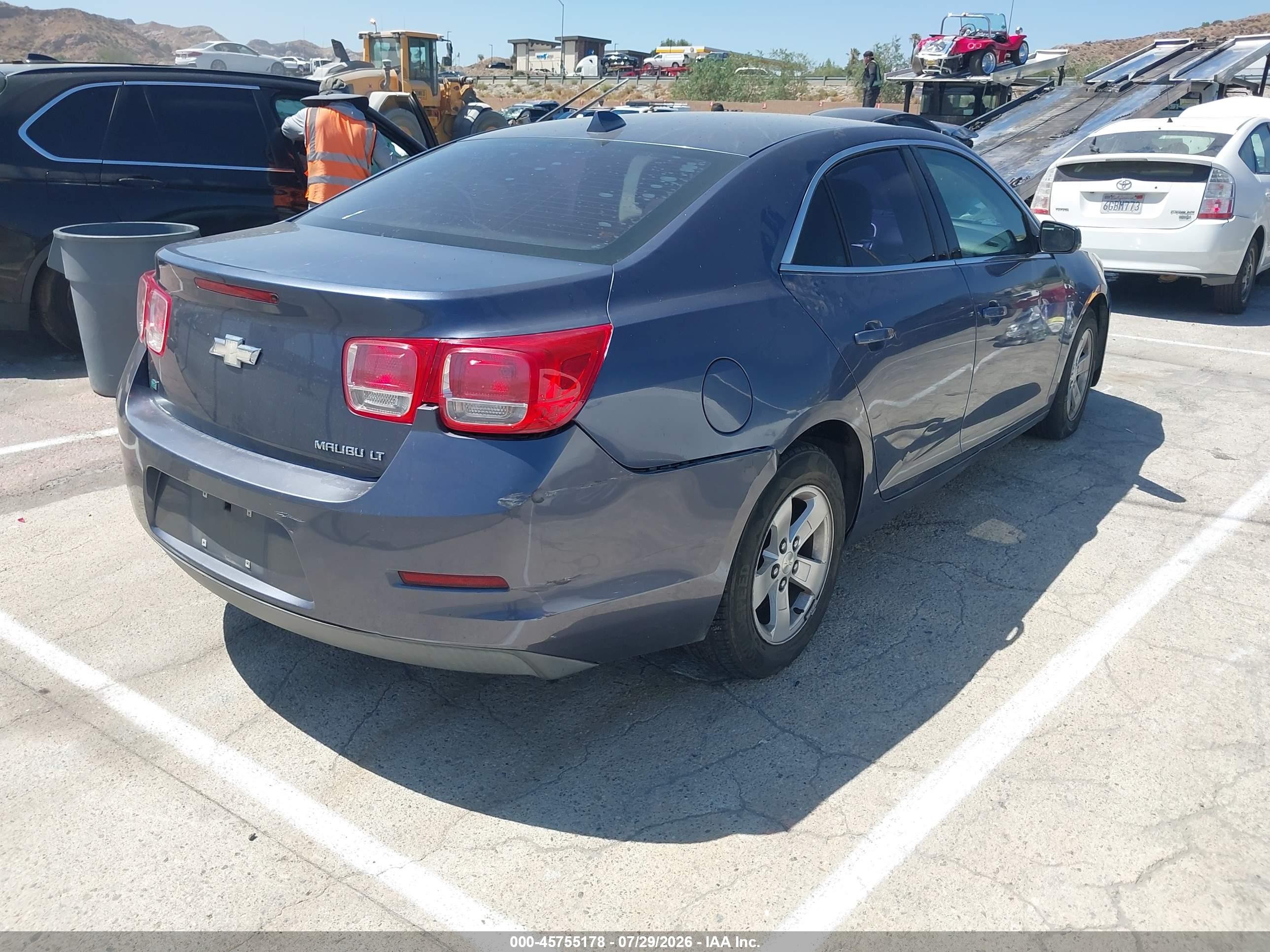 2014 Chevrolet Malibu 1lt Blue vin: 1G11C5SL7EF250056