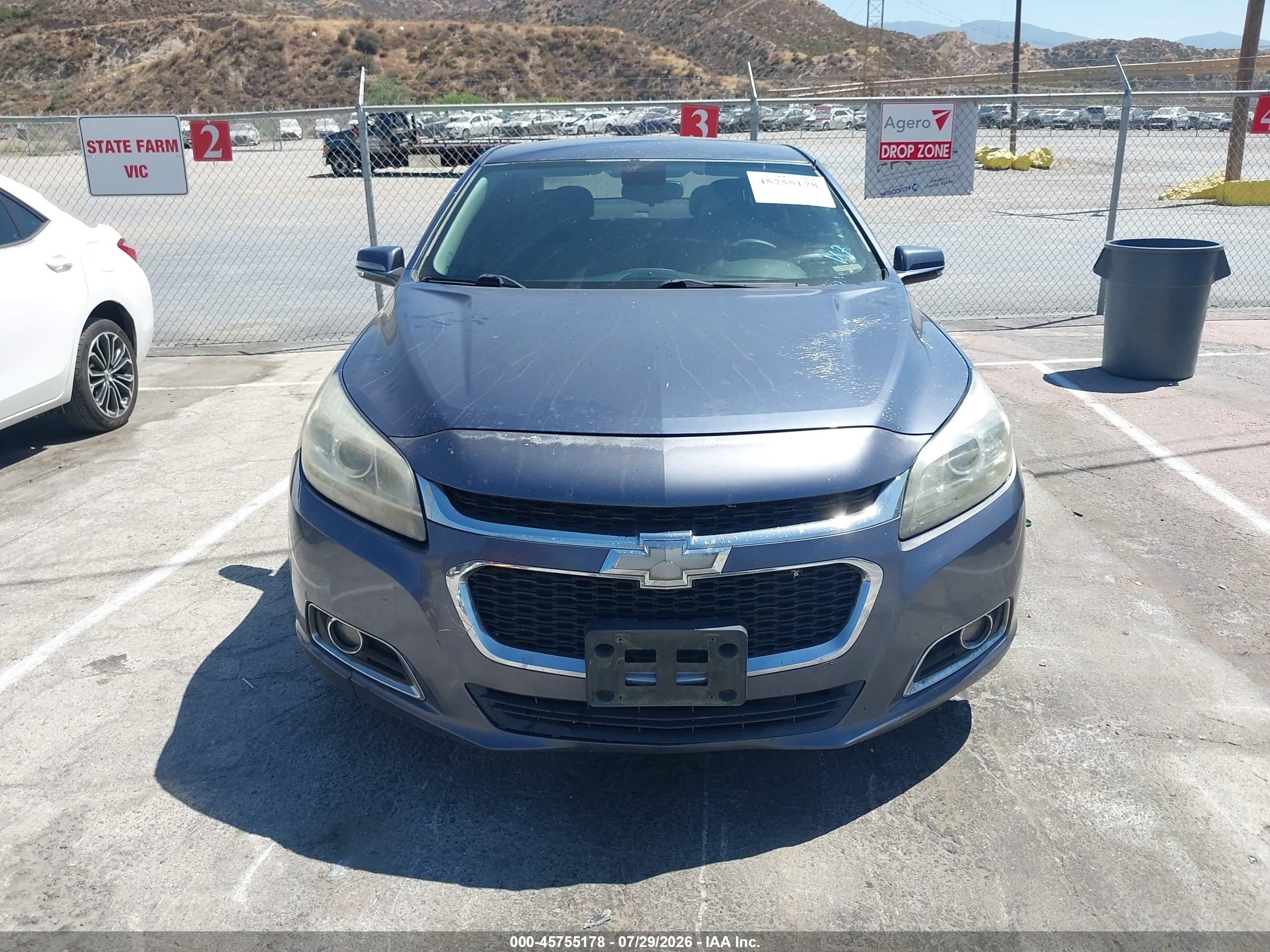 2014 Chevrolet Malibu 1lt Blue vin: 1G11C5SL7EF250056
