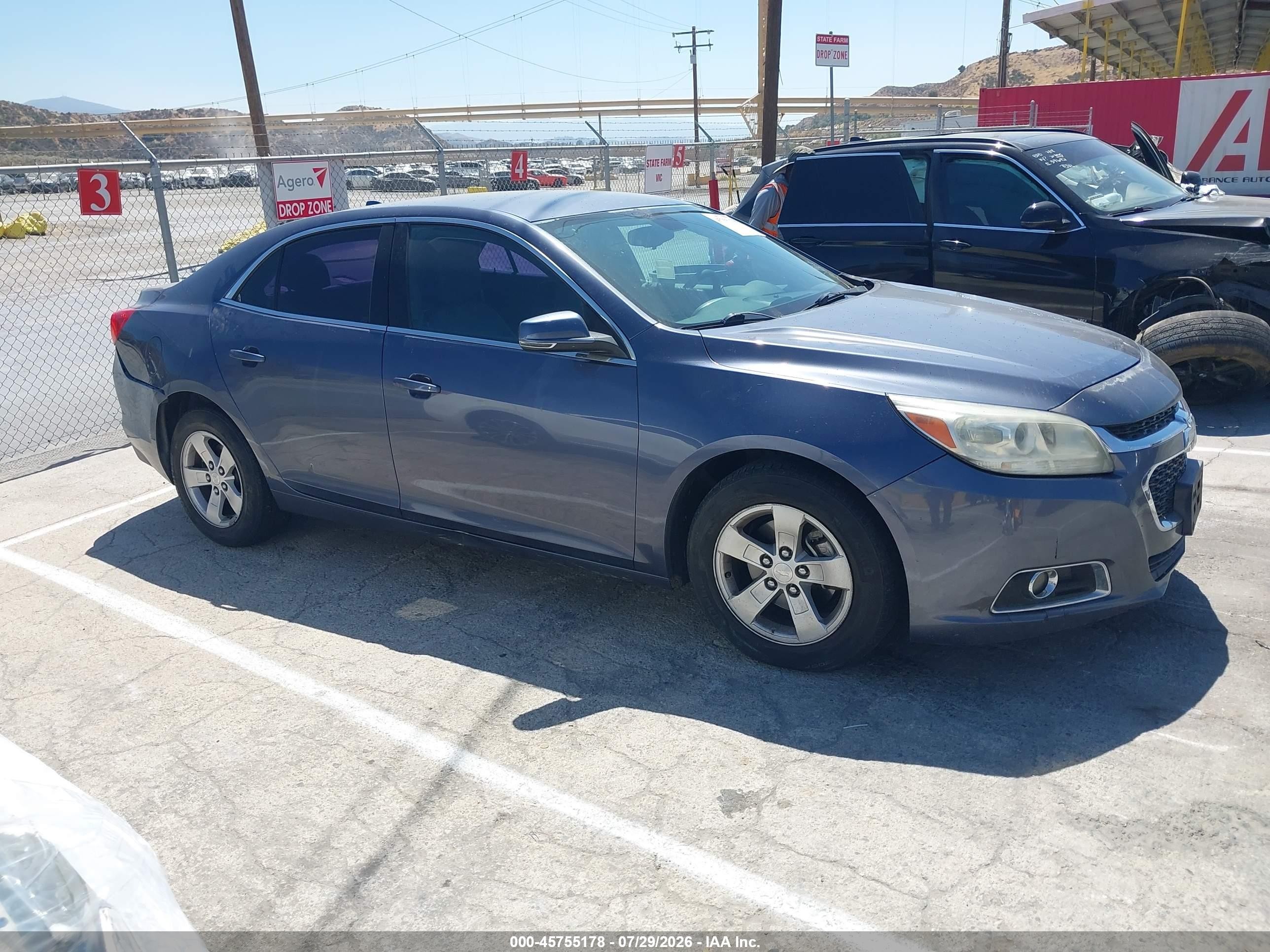 2014 Chevrolet Malibu 1lt Blue vin: 1G11C5SL7EF250056