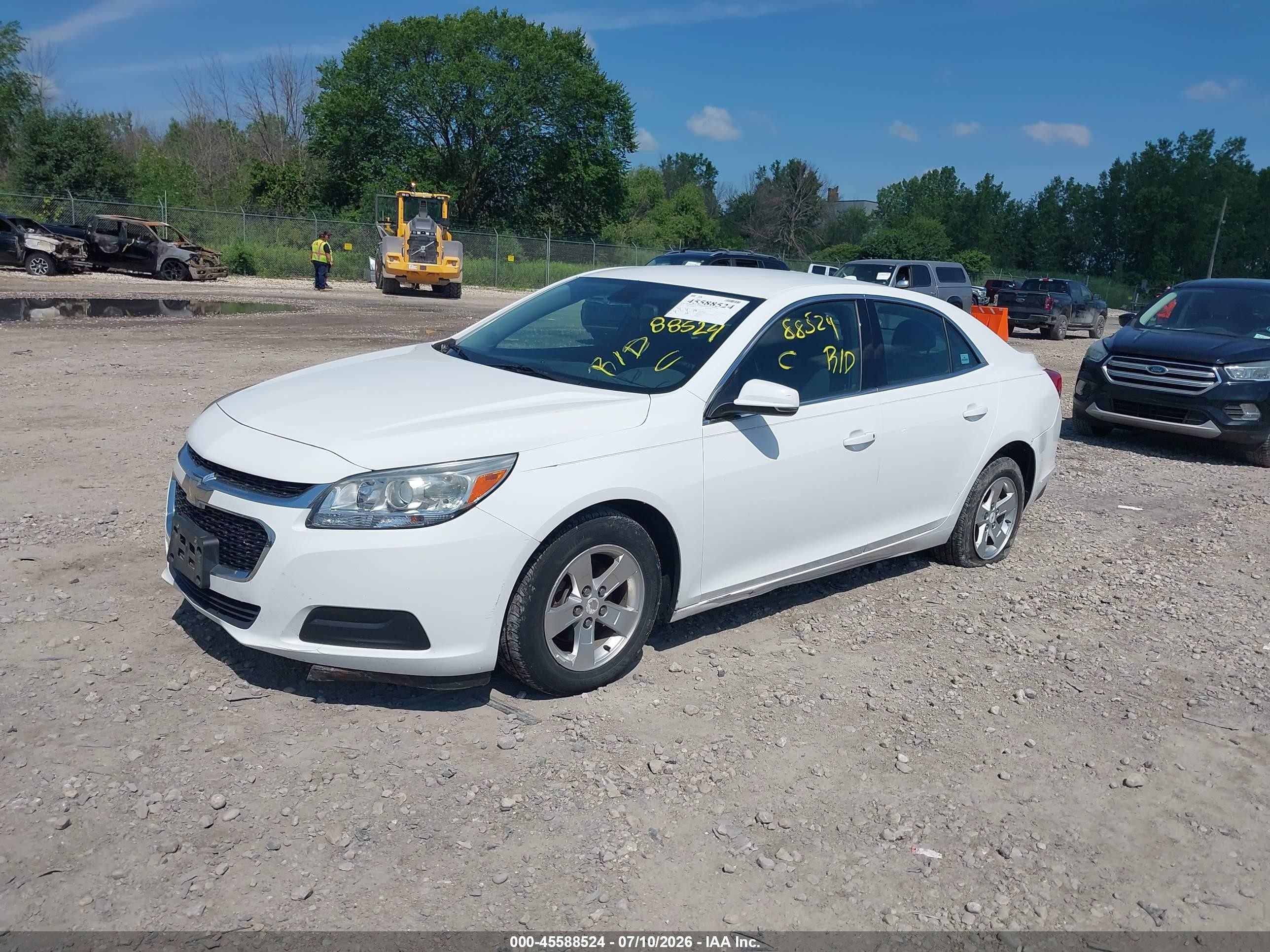 2014 Chevrolet Malibu 1lt White vin: 1G11C5SL7EF250512
