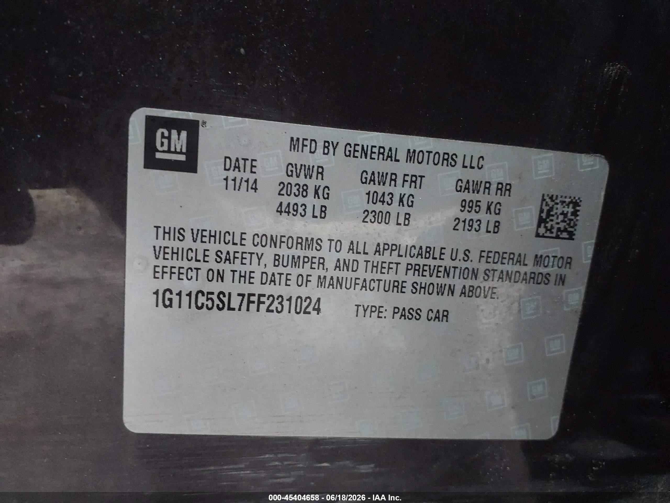2015 Chevrolet Malibu 1lt Purple vin: 1G11C5SL7FF231024