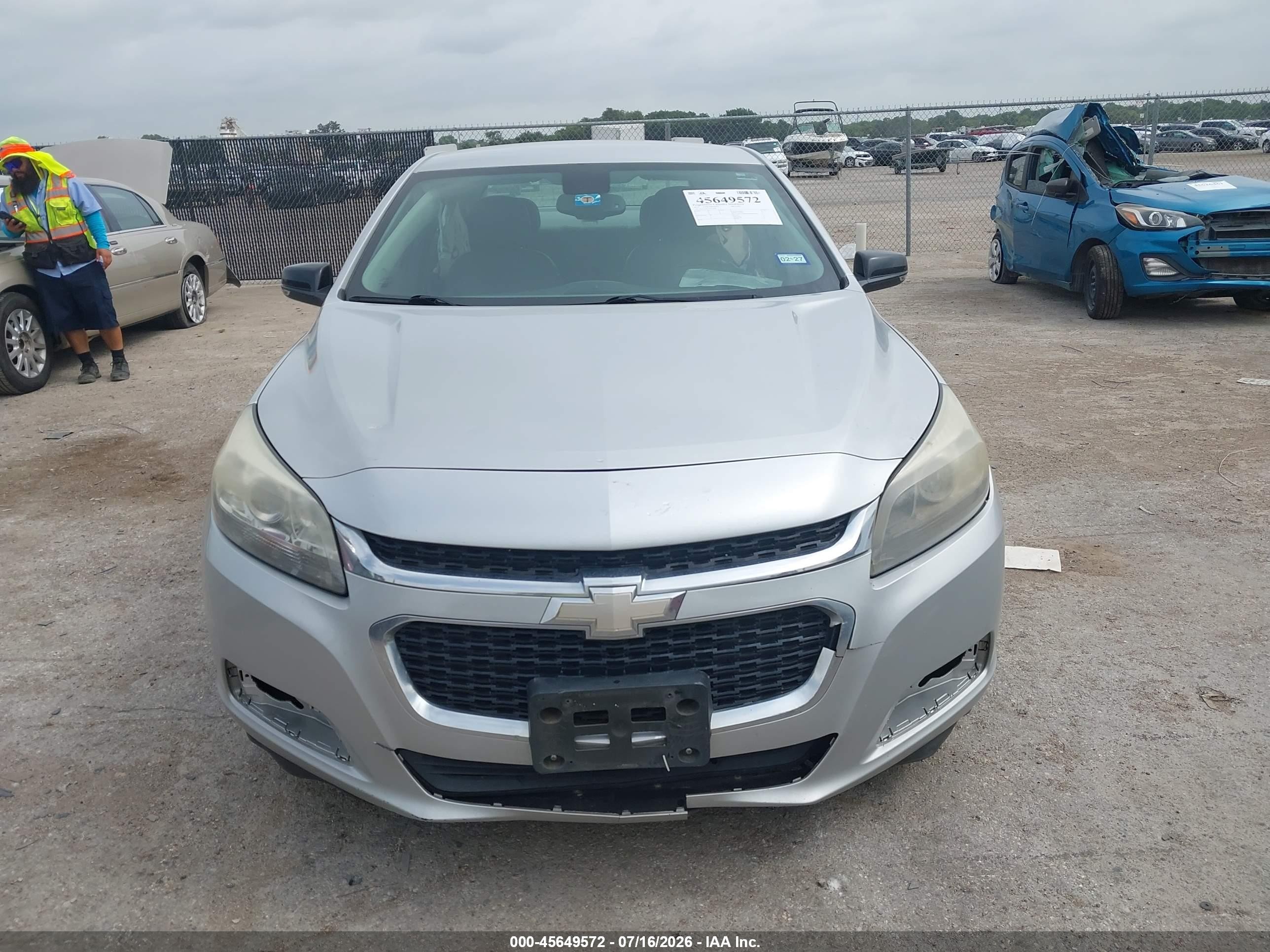 2015 Chevrolet Malibu 1lt Silver vin: 1G11C5SL7FF323086