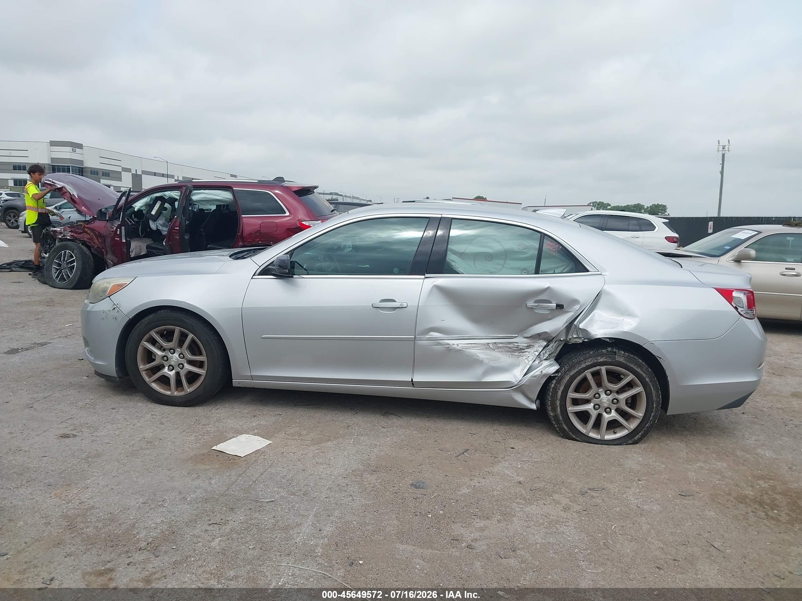 2015 Chevrolet Malibu 1lt Silver vin: 1G11C5SL7FF323086