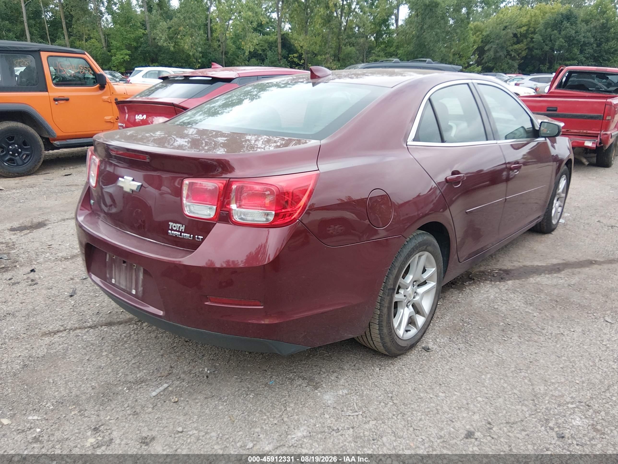 2015 Chevrolet Malibu 1lt Burgundy vin: 1G11C5SL7FF348649