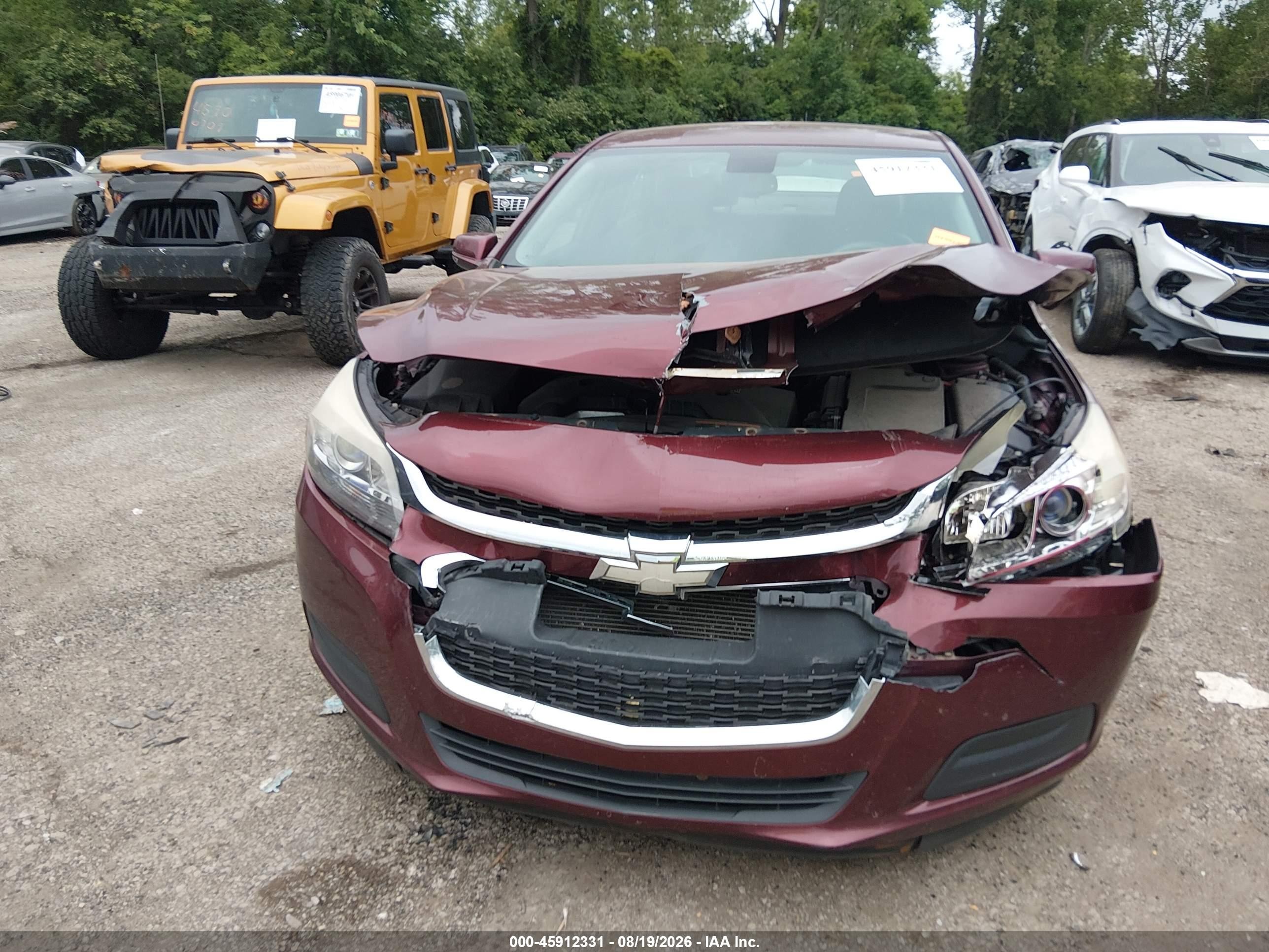 2015 Chevrolet Malibu 1lt Burgundy vin: 1G11C5SL7FF348649