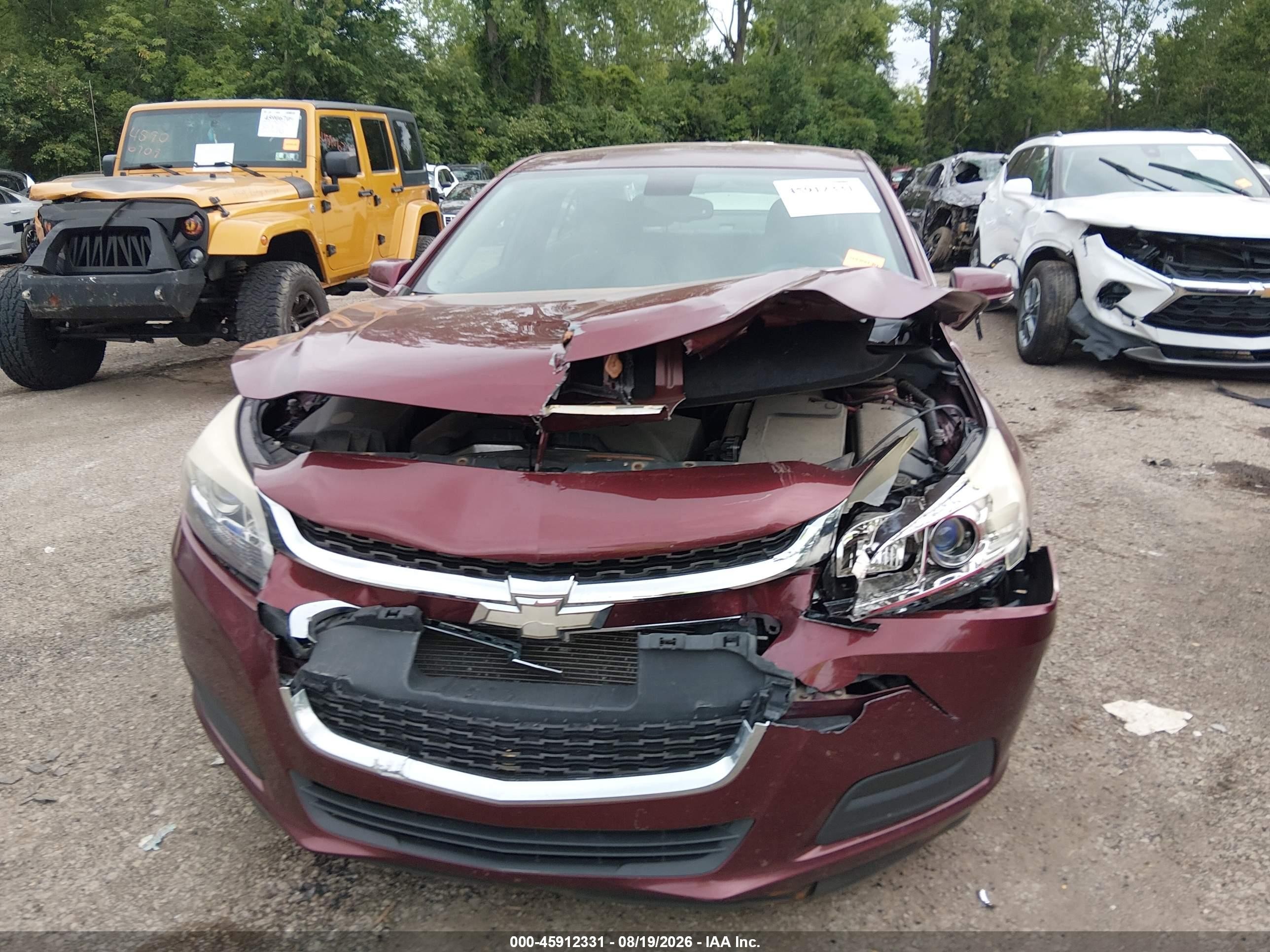2015 Chevrolet Malibu 1lt Burgundy vin: 1G11C5SL7FF348649