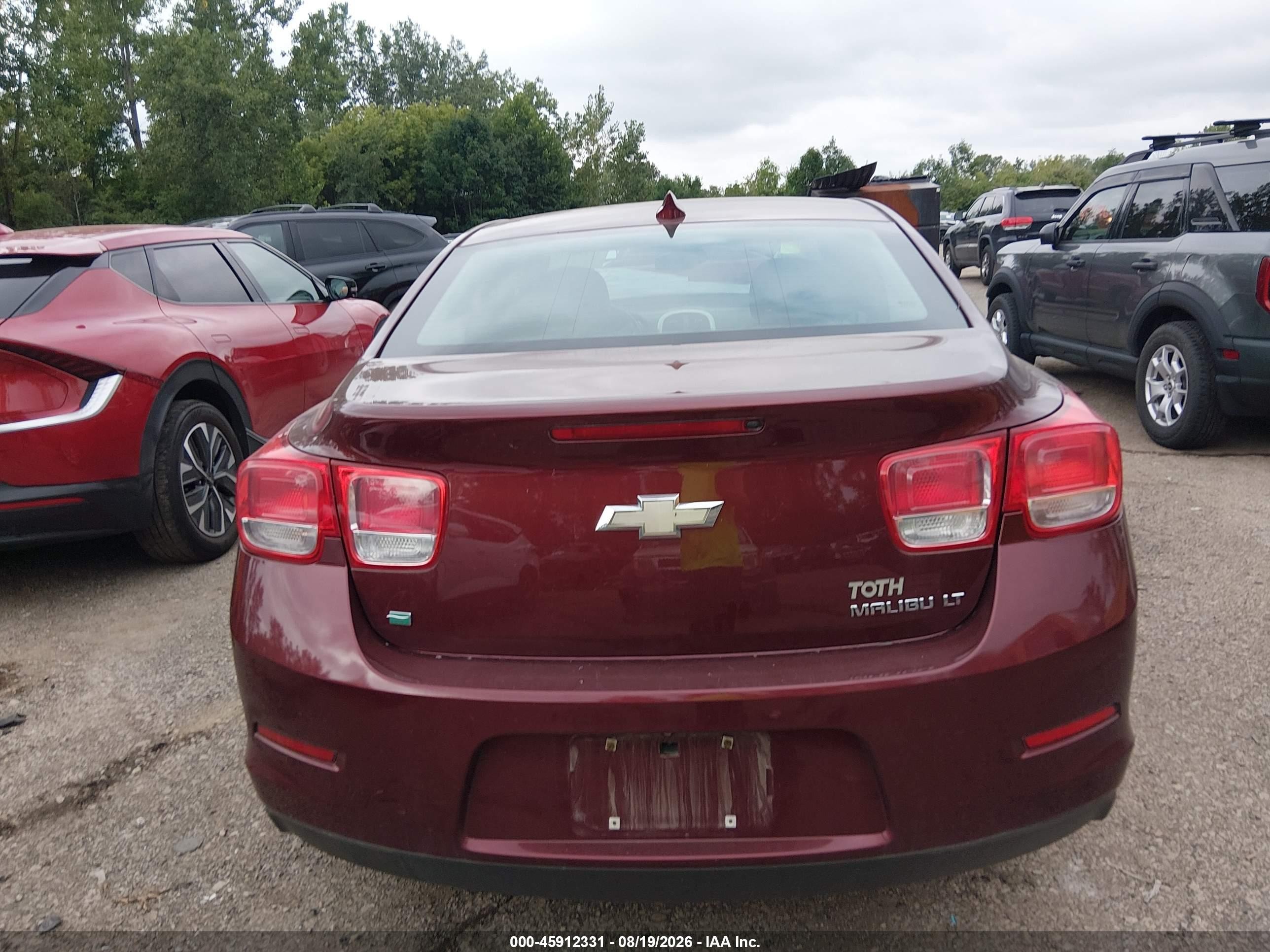 2015 Chevrolet Malibu 1lt Burgundy vin: 1G11C5SL7FF348649