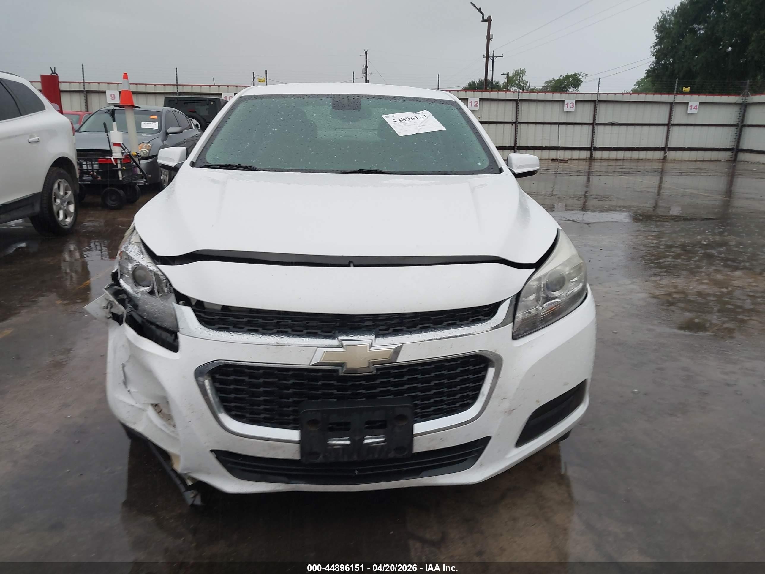 2015 Chevrolet Malibu 1lt White vin: 1G11C5SL7FF349395