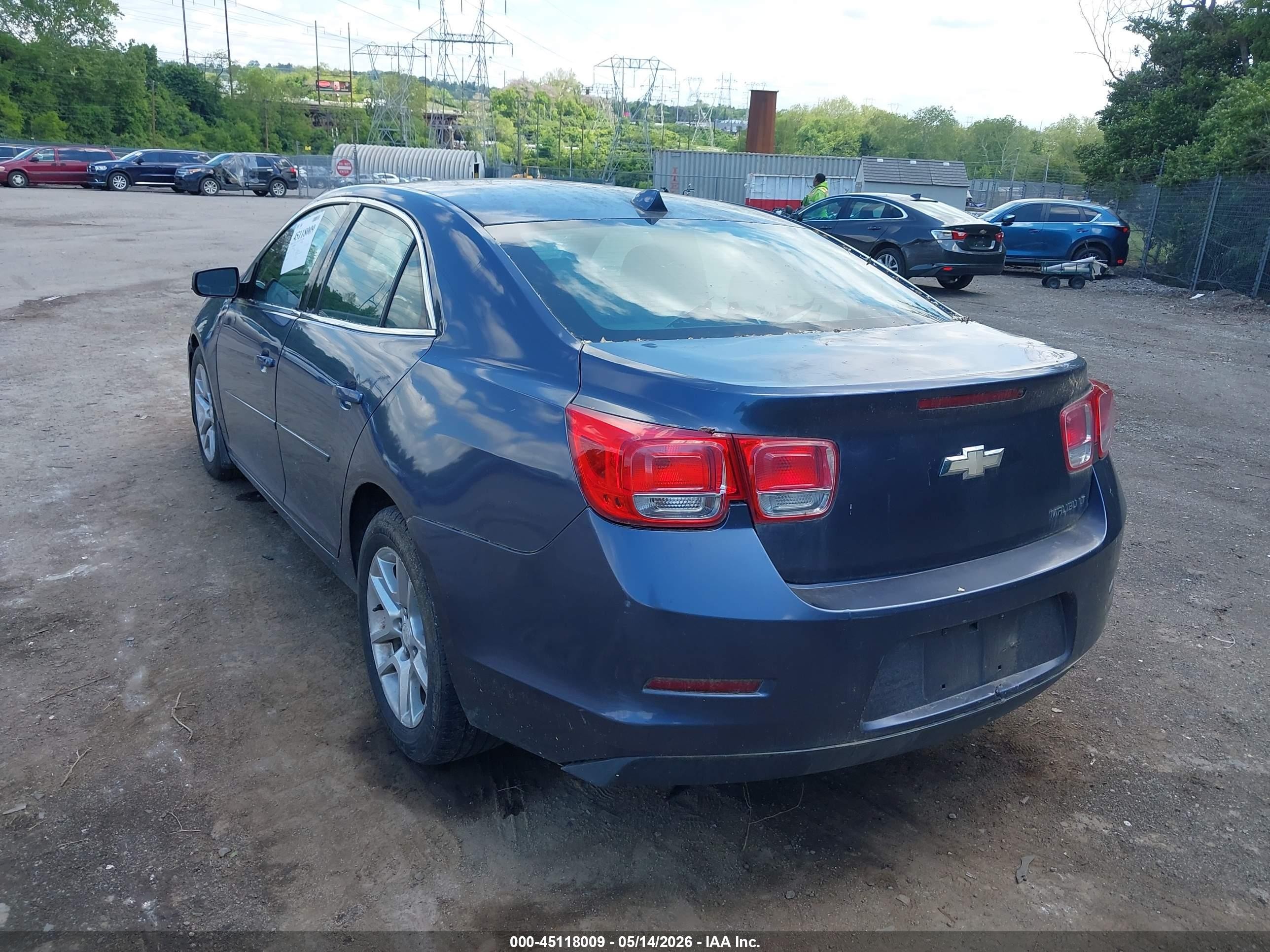 2014 Chevrolet Malibu 1lt Blue vin: 1G11C5SL8EF164058